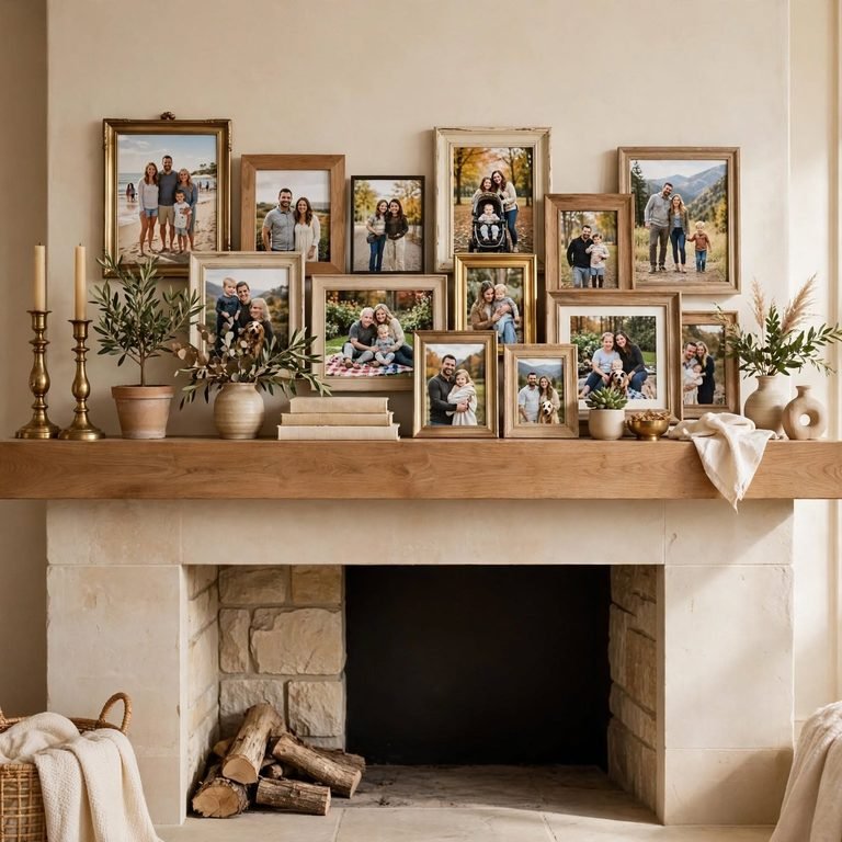 christmas fireplace decor