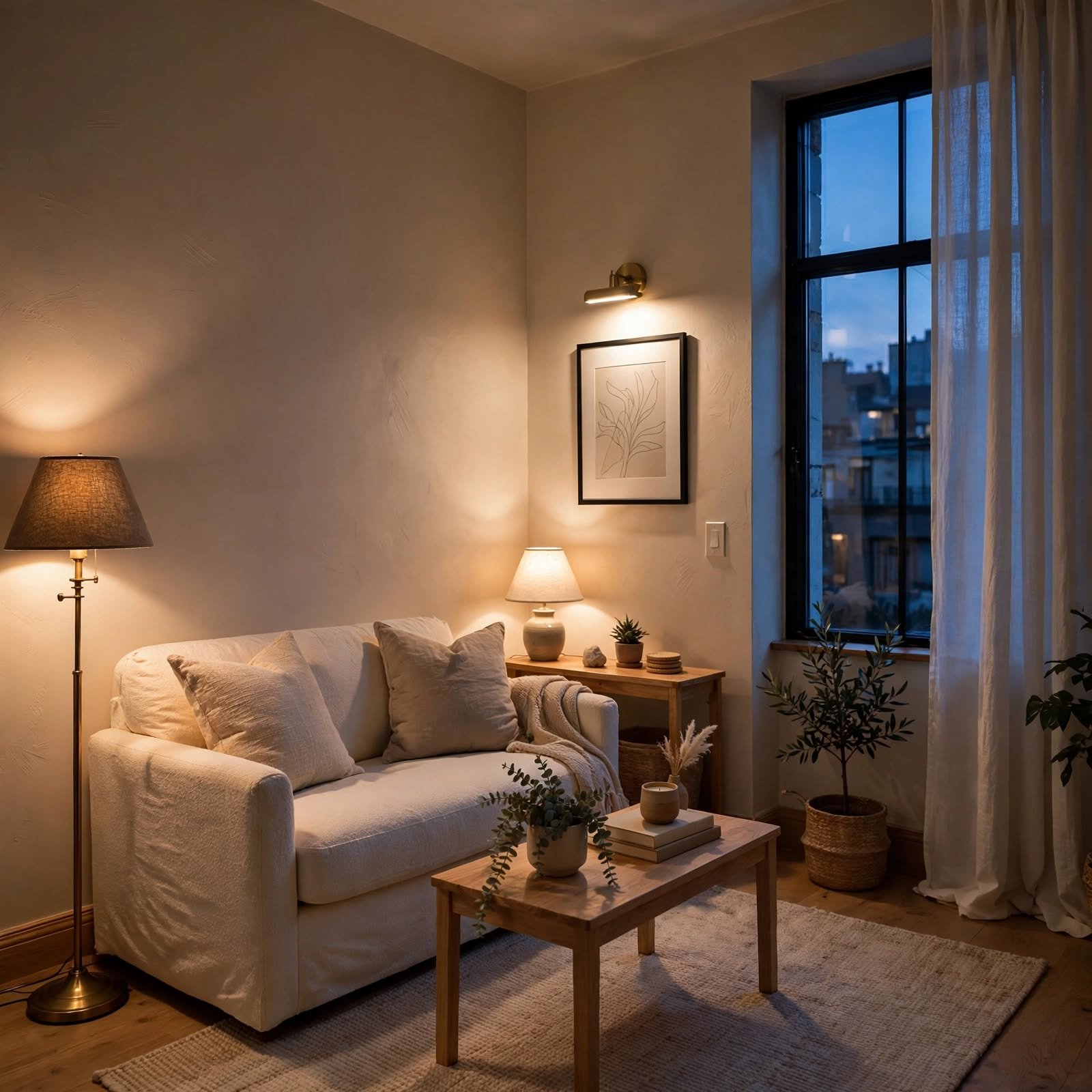 14. Accent Lighting Layering for Small Apartment Decorating