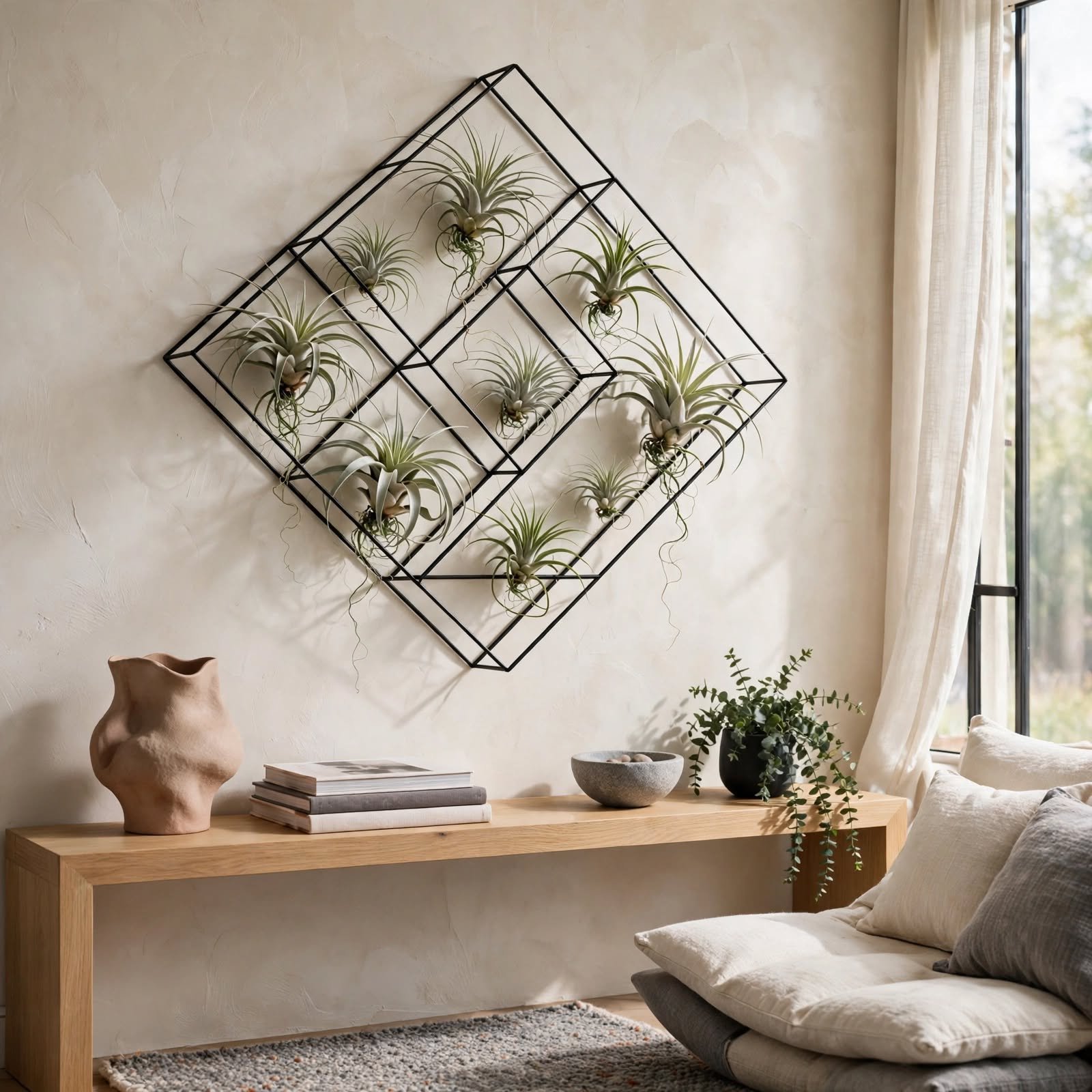 2. Air Plant Wire Wall Frame for Wall Decor DIY