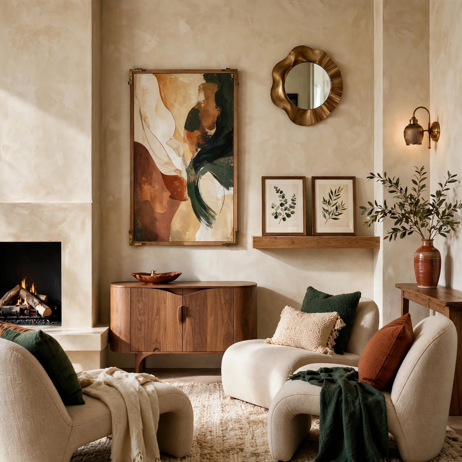 14. Asymmetrical Balance Layout for Wall Decor Design