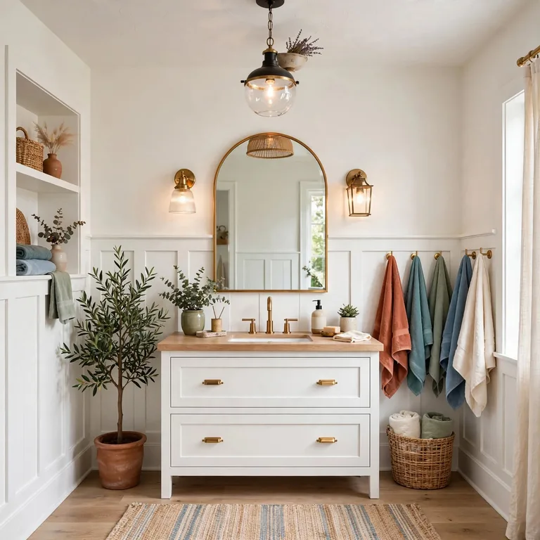 farmhouse bathroom