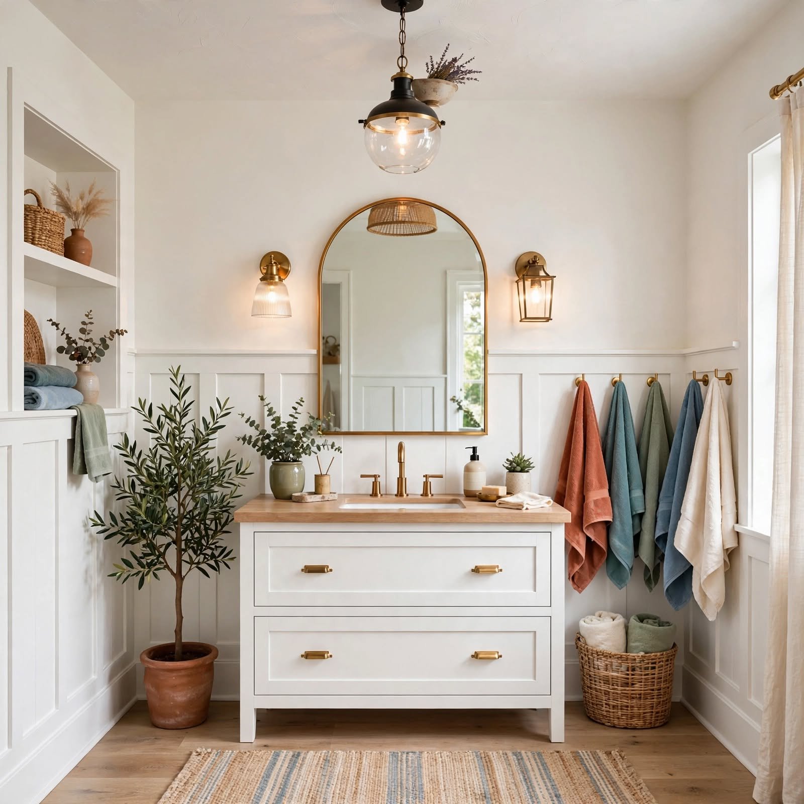 farmhouse bathroom