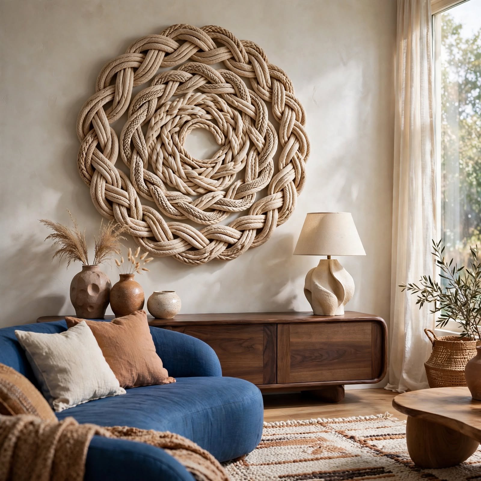 8. Braided Rope Wall Art for Wall Decor Ideas