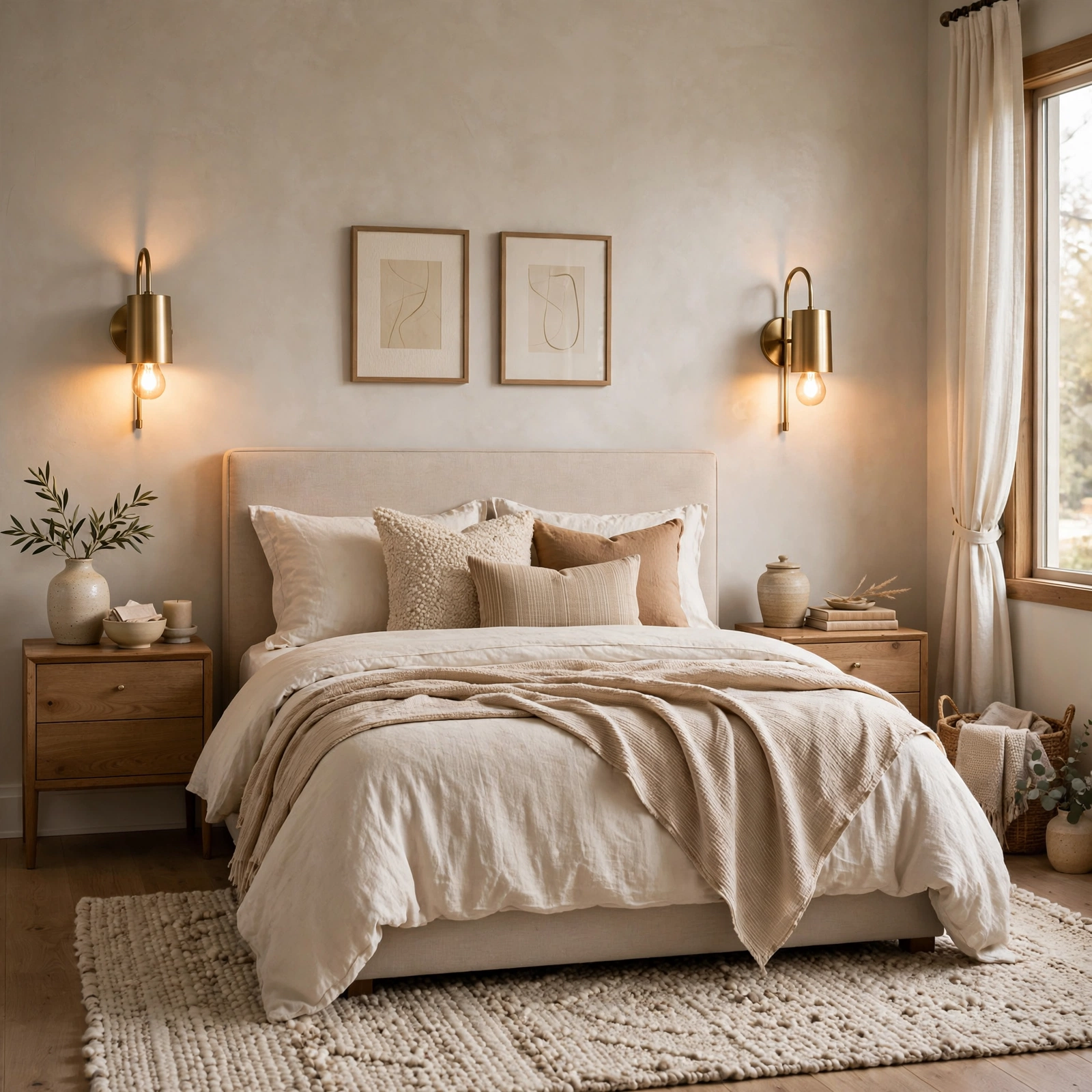 5. Brass Wall Sconces for Room Decor Bedroom