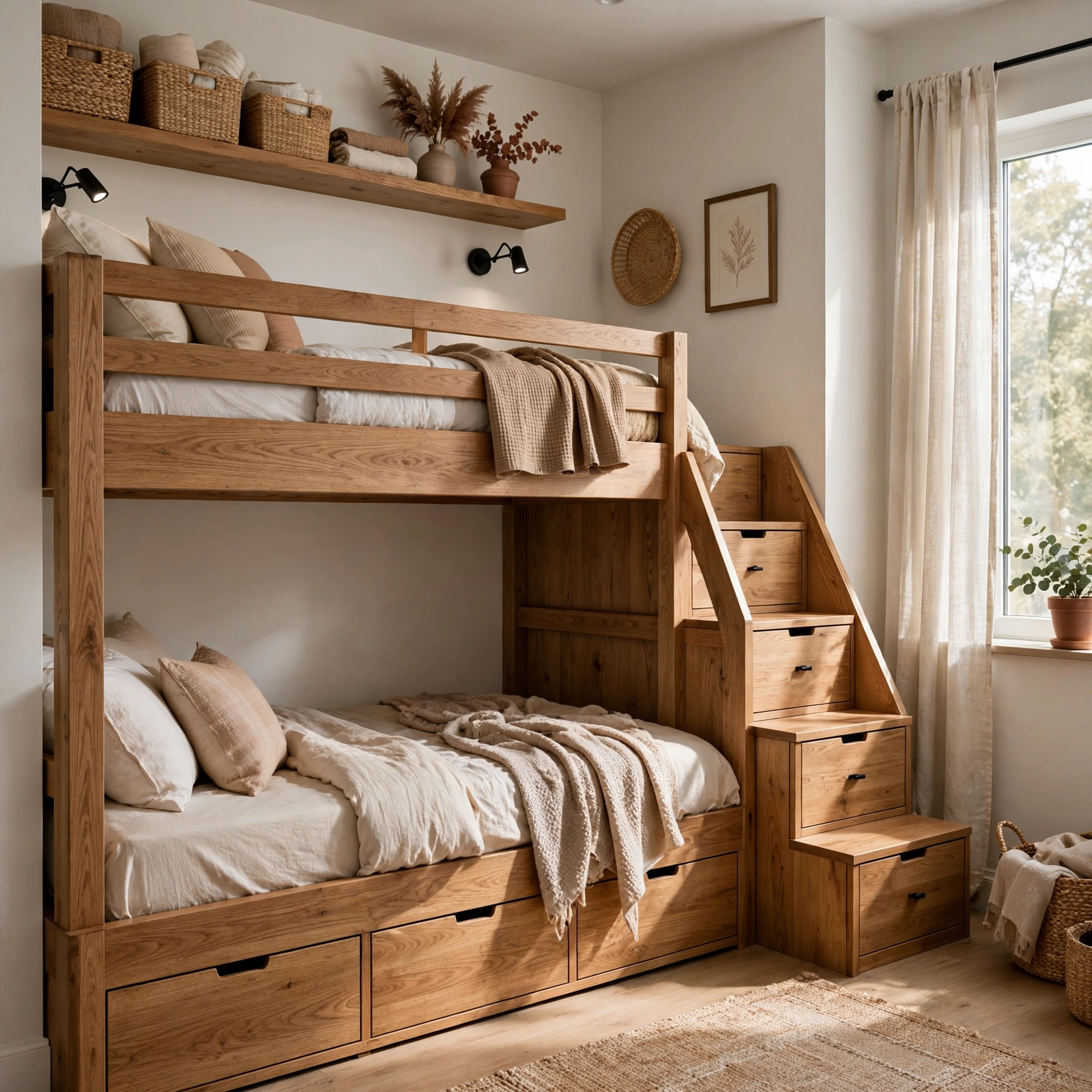 11. Bunk Bed Configuration for Small Rooms