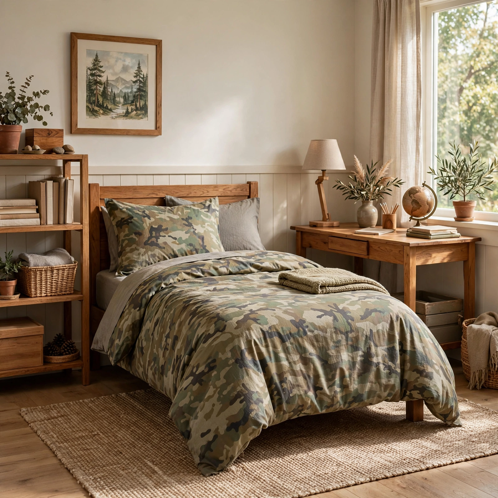 7. Camouflage Bedding Set for Boys Bedroom Ideas