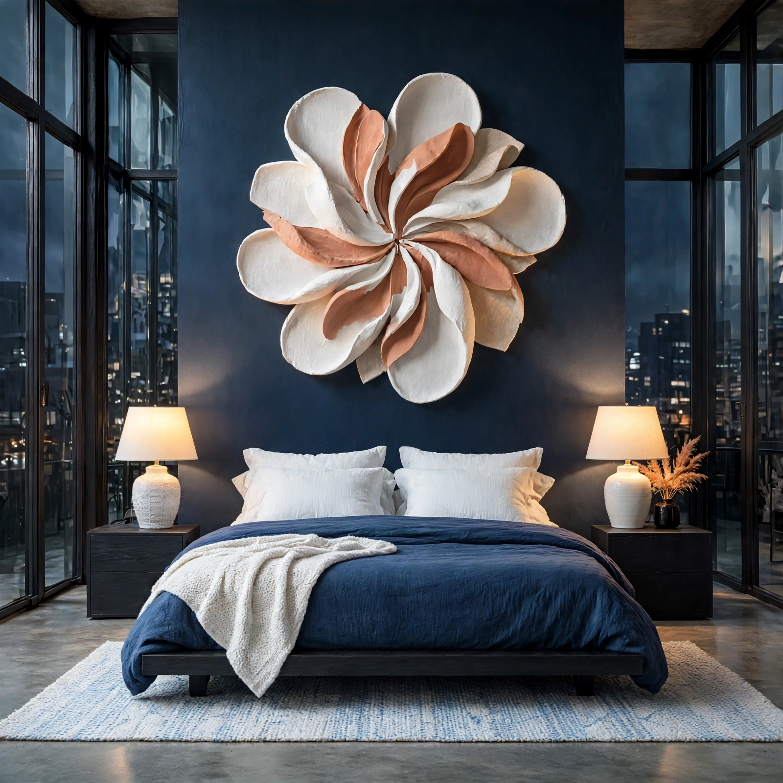 15. Ceramic Wall Sculpture for Wall Decor Bedroom