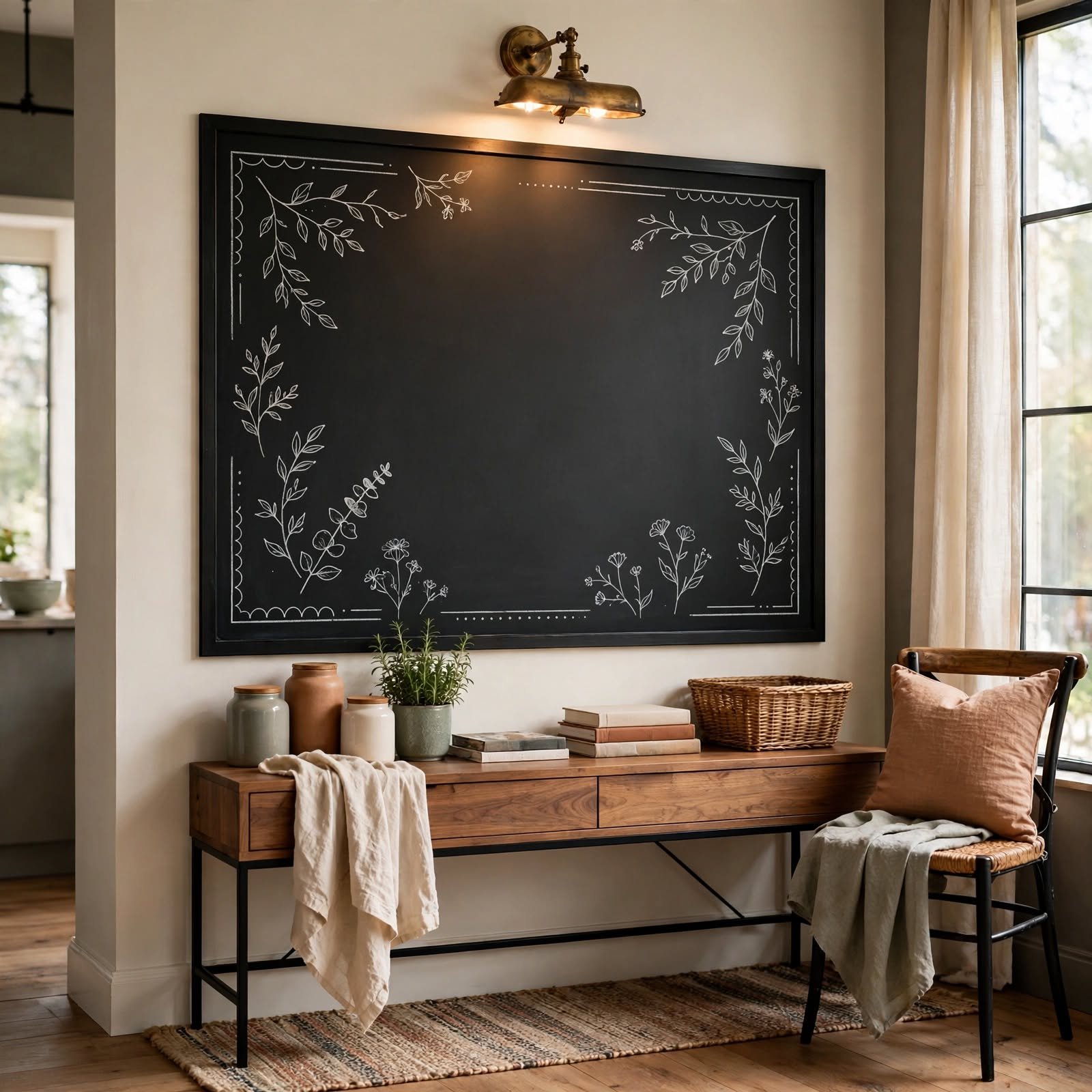 14. Chalkboard Vinyl Decal Wall for Room Wall Decor