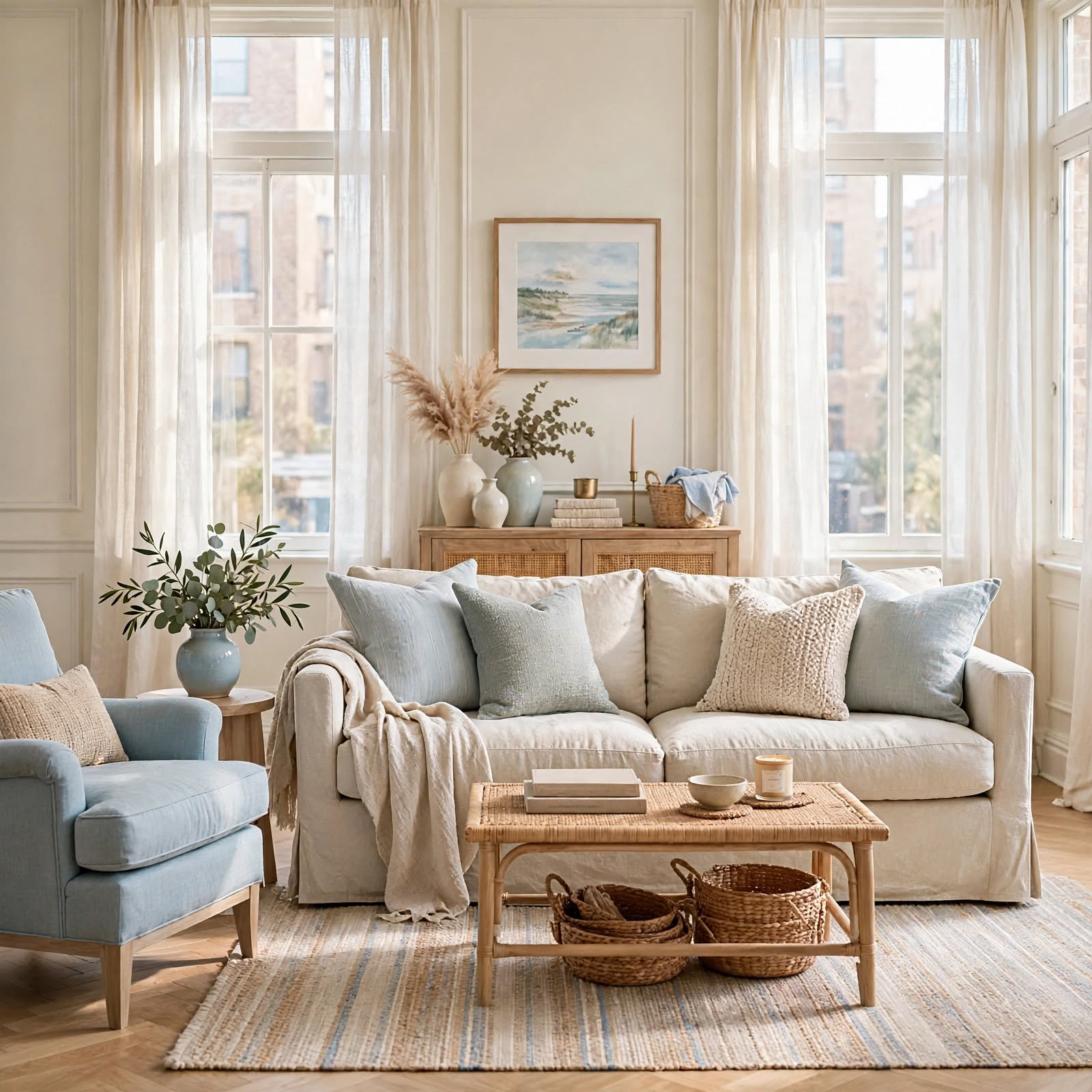 3. Coastal Grandmother Palette for Apartment Aesthetic