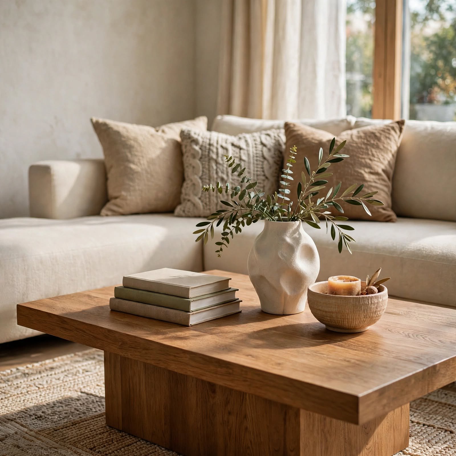 1. Coffee Table Styling Trio for Apartment Decor Inspiration