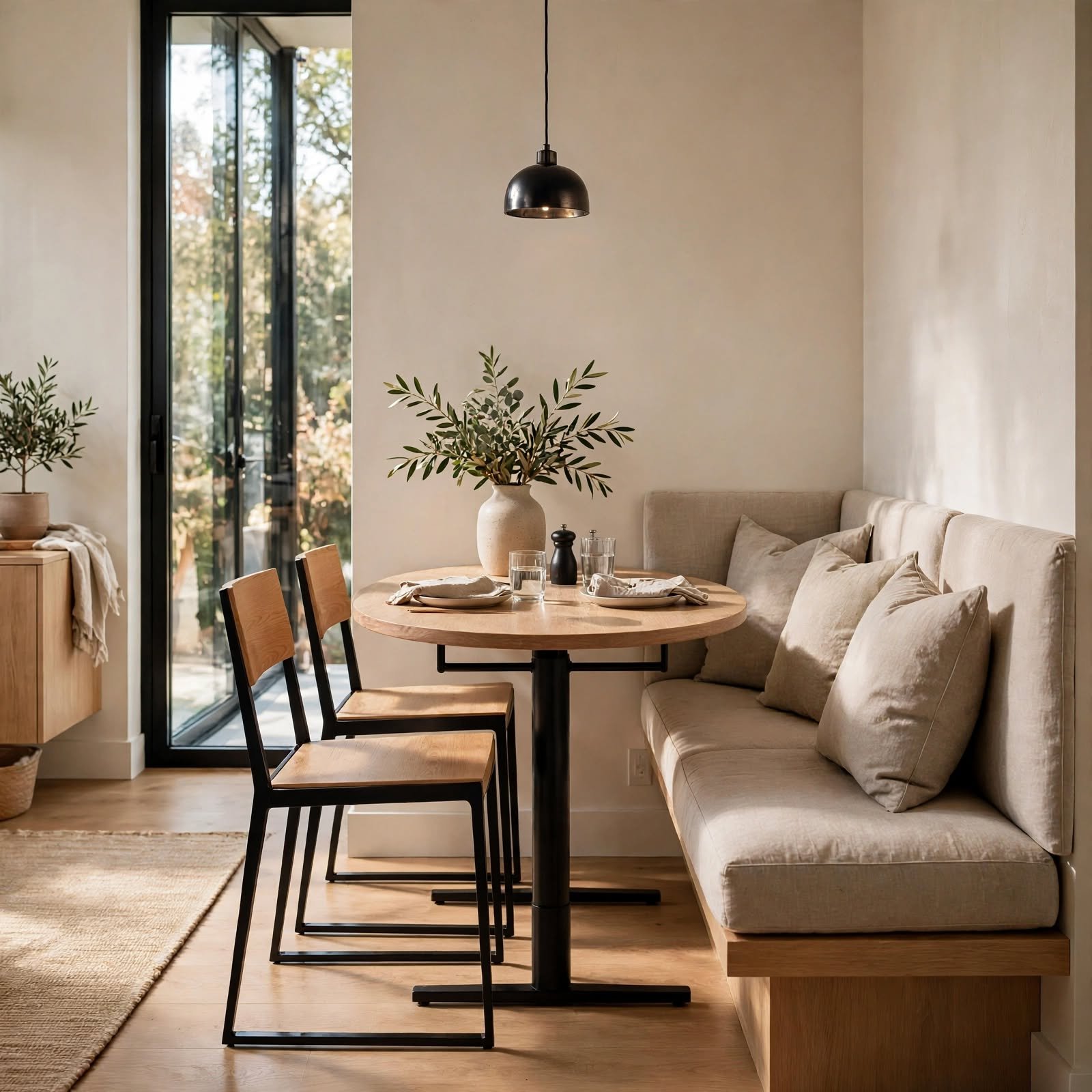 7. Compact Dining Nook for Apartment