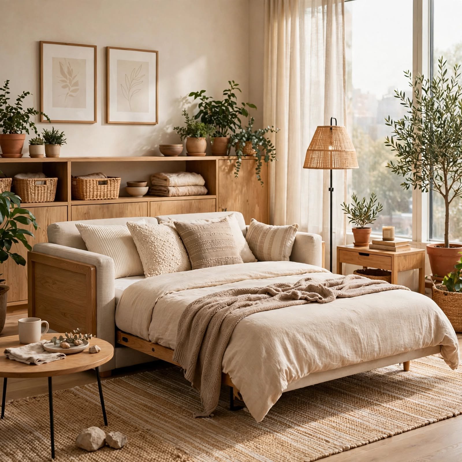 7. Convertible Sofa Bed for Studio Apartment Ideas