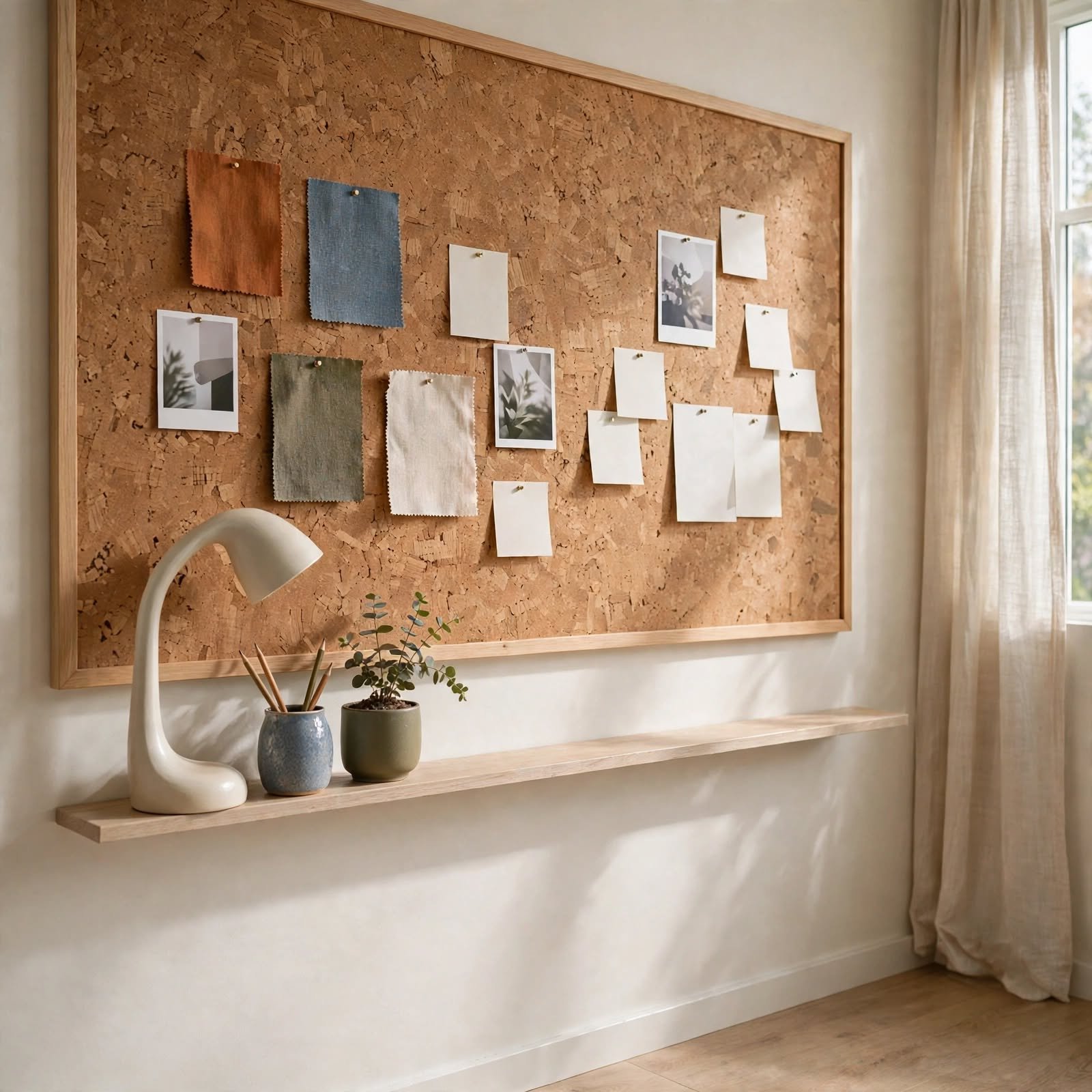 6. Cork Bulletin Wall Panel for Wall Decor Ideas