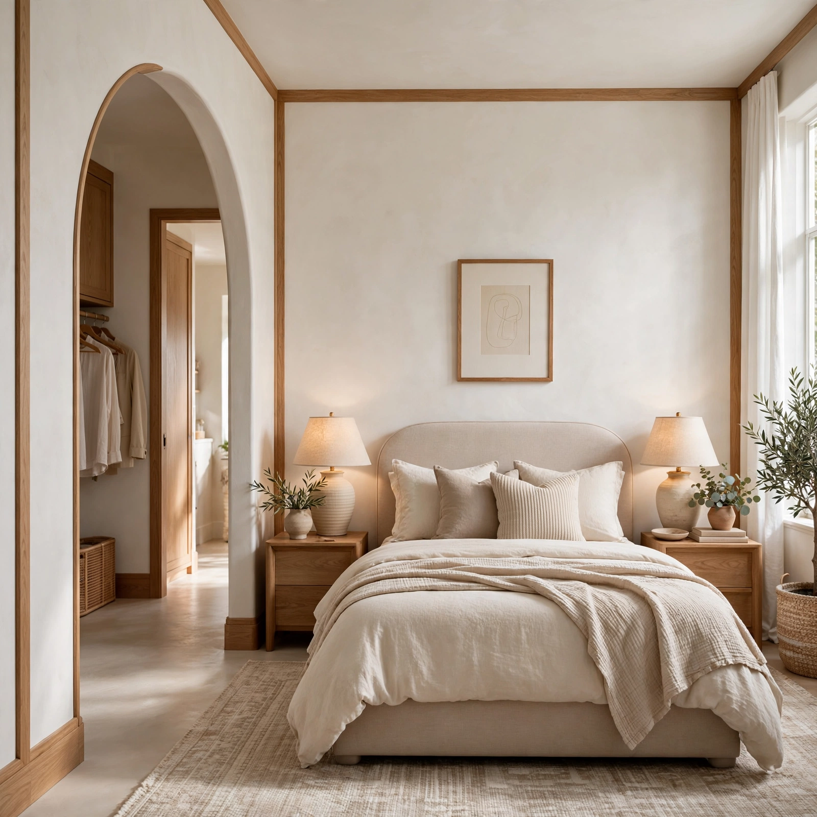 9. Curved Archway Doorway for Bedroom Design Ideas