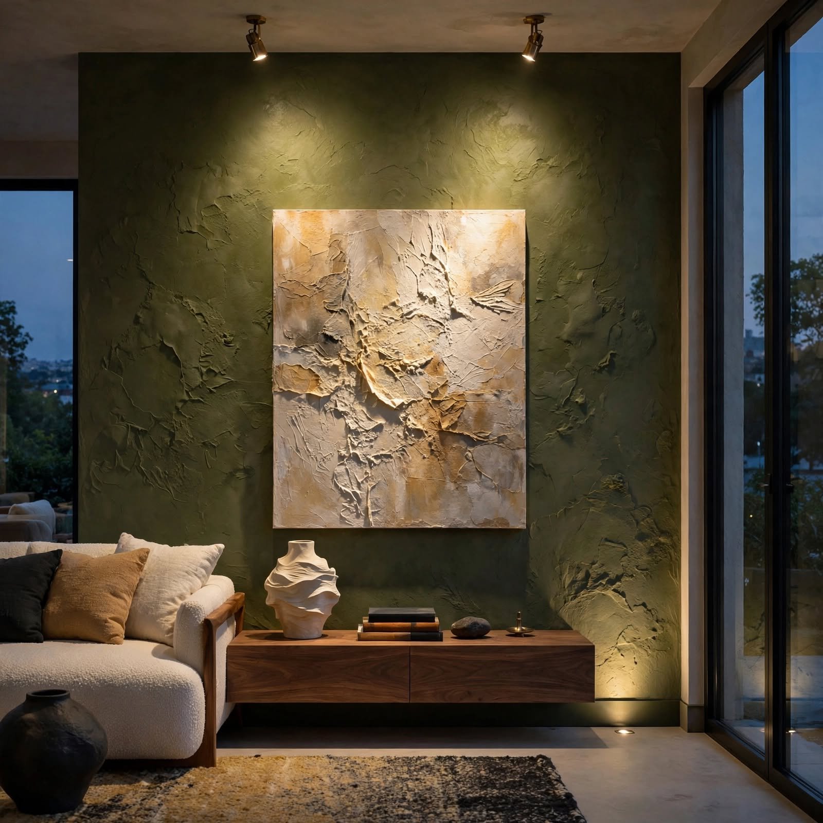 18. Directional Lighting Wash for Wall Decor Design