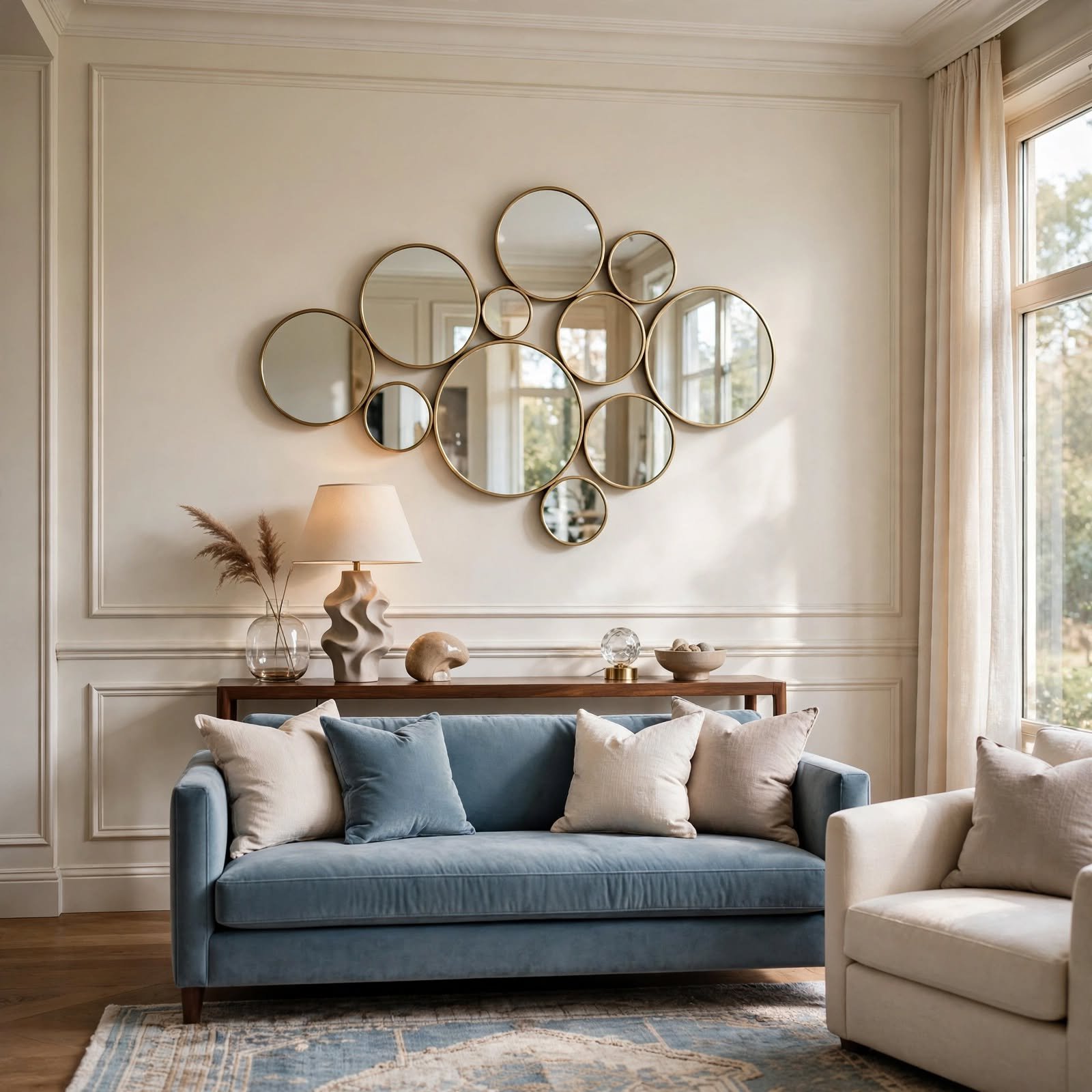 8. Disc Mirror Cluster for Wall Decor