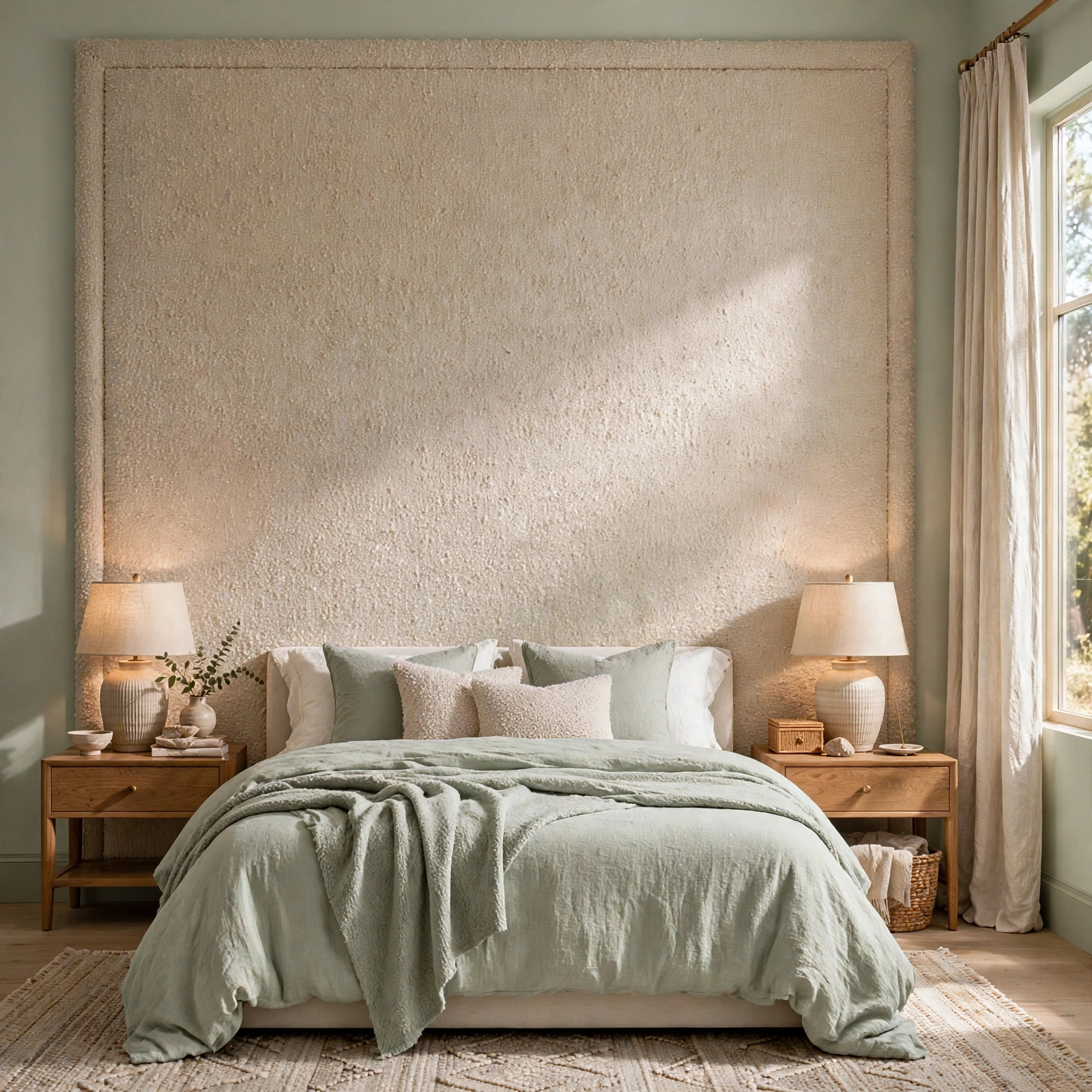 16. Fabric Wrapped Panel for Wall Decor Bedroom