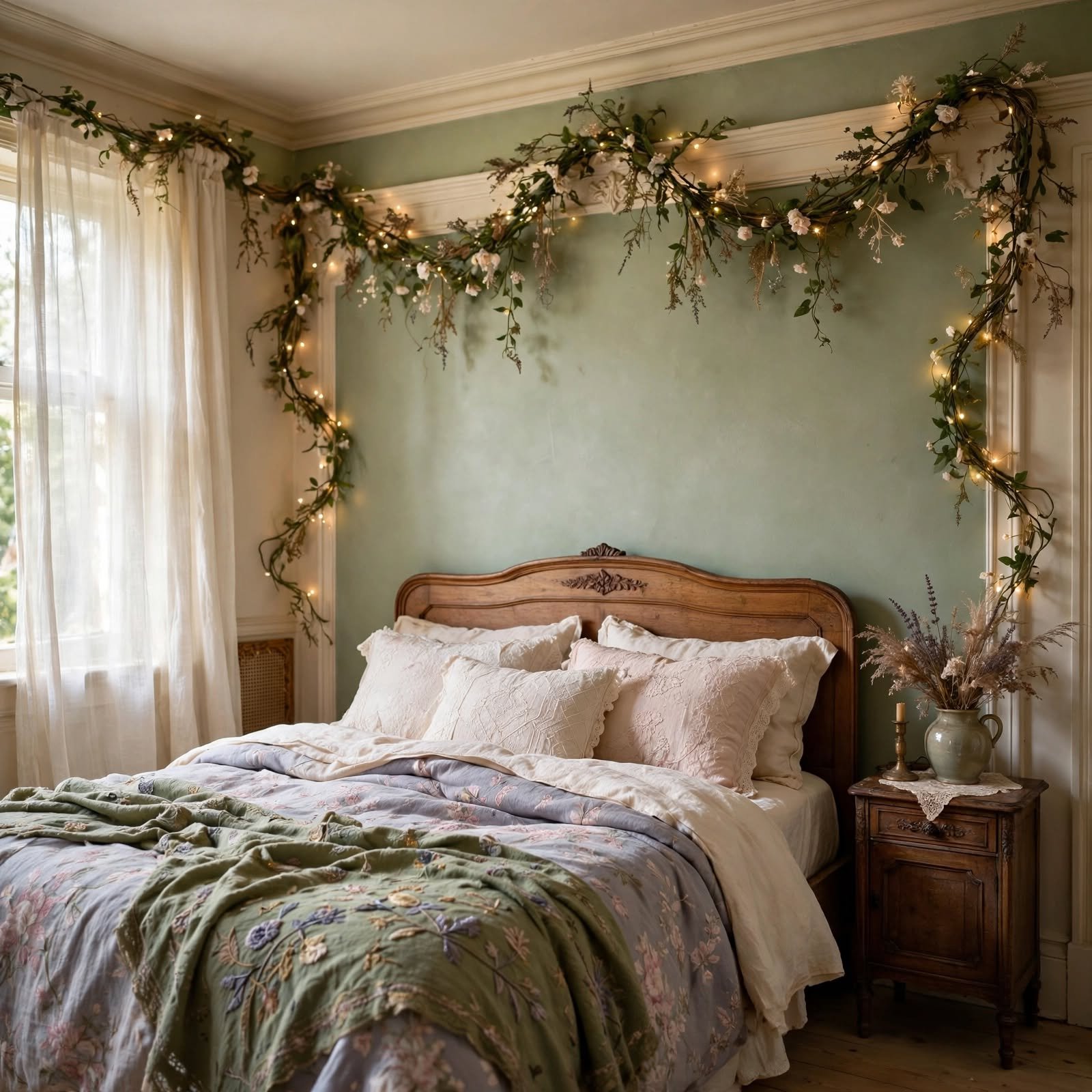 11. Fairycore Vine Trim Garland for Aesthetic Wall Decor