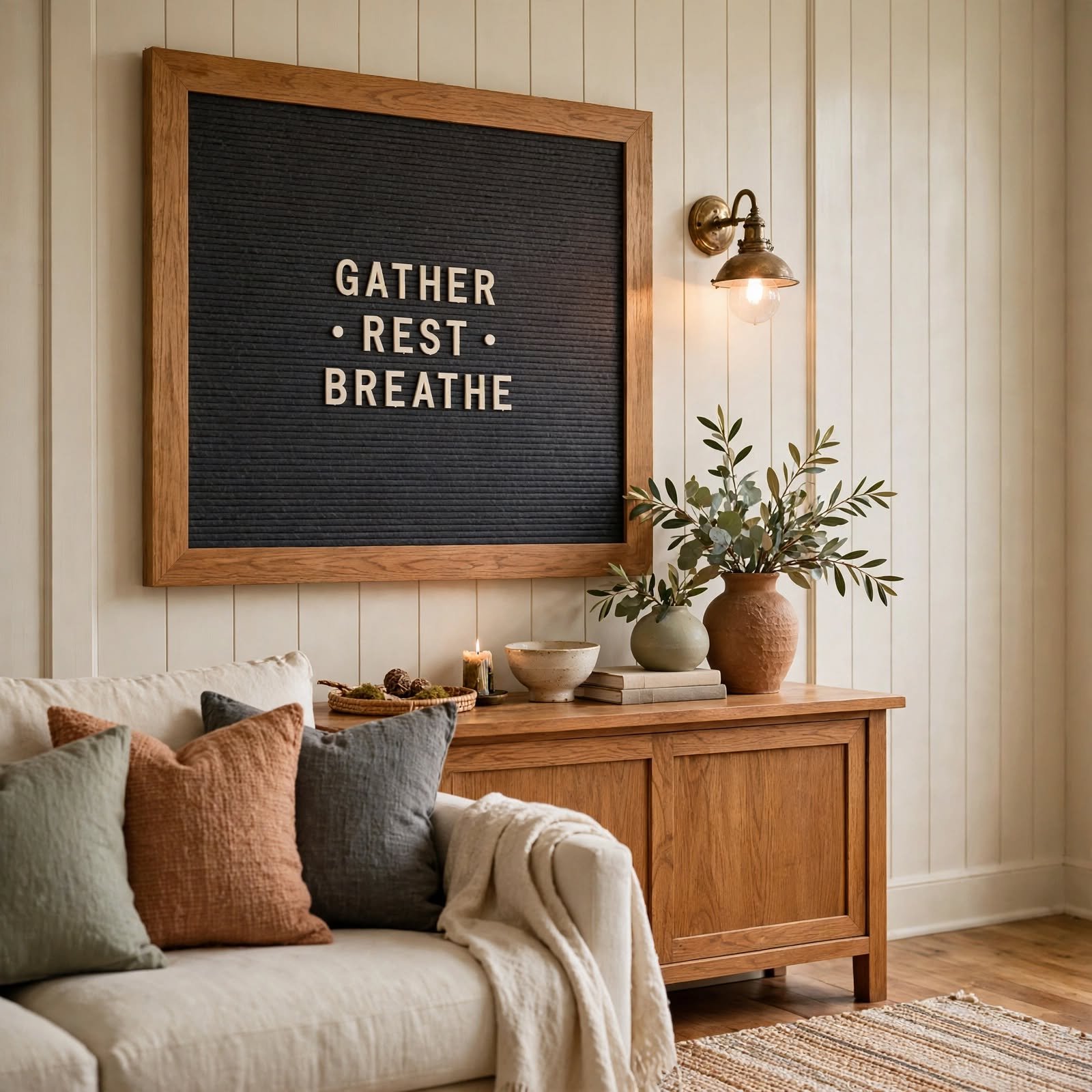 3. Felt Letter Board Message for Room Wall Decor