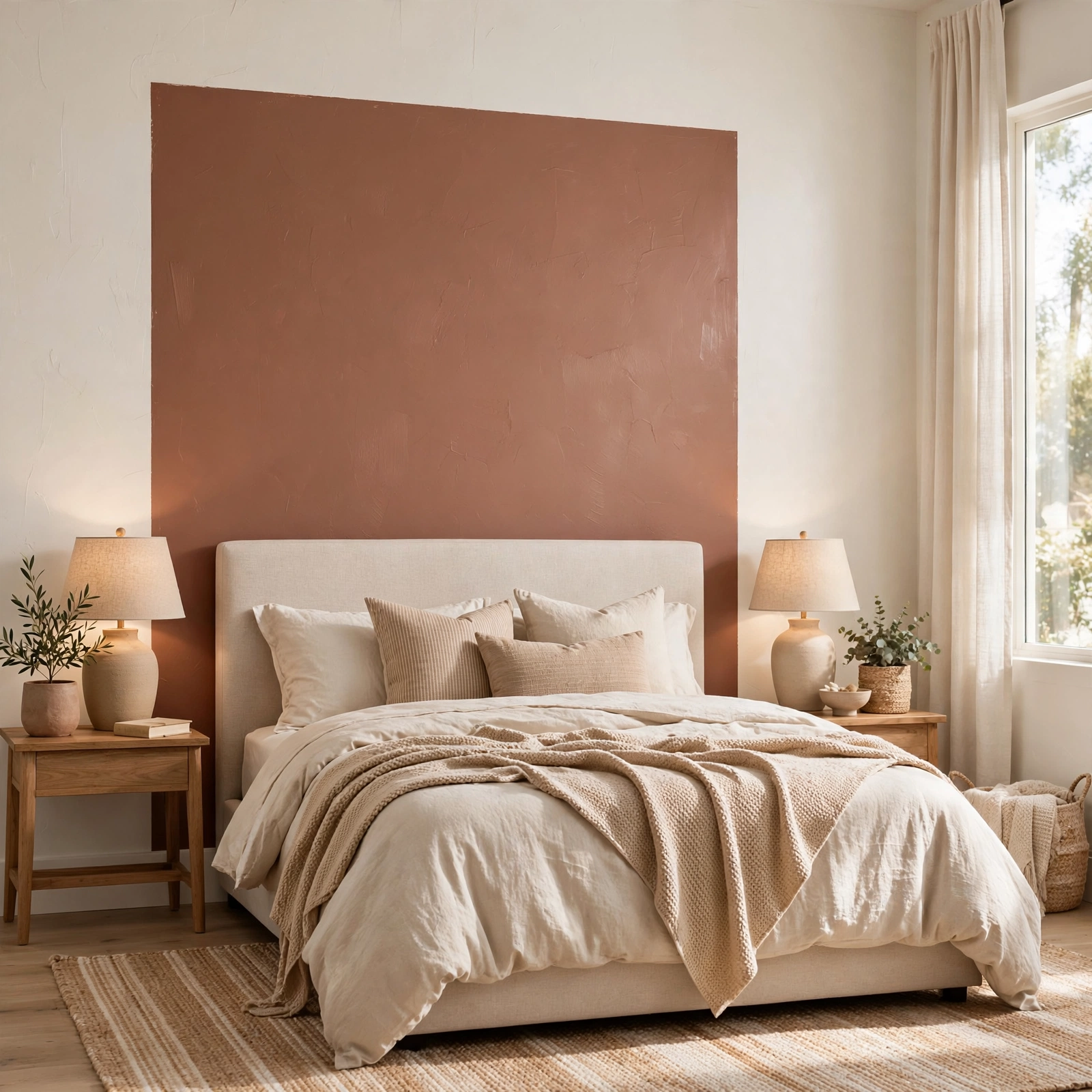 1. Focal Wall Color Block for Bedroom Design Ideas
