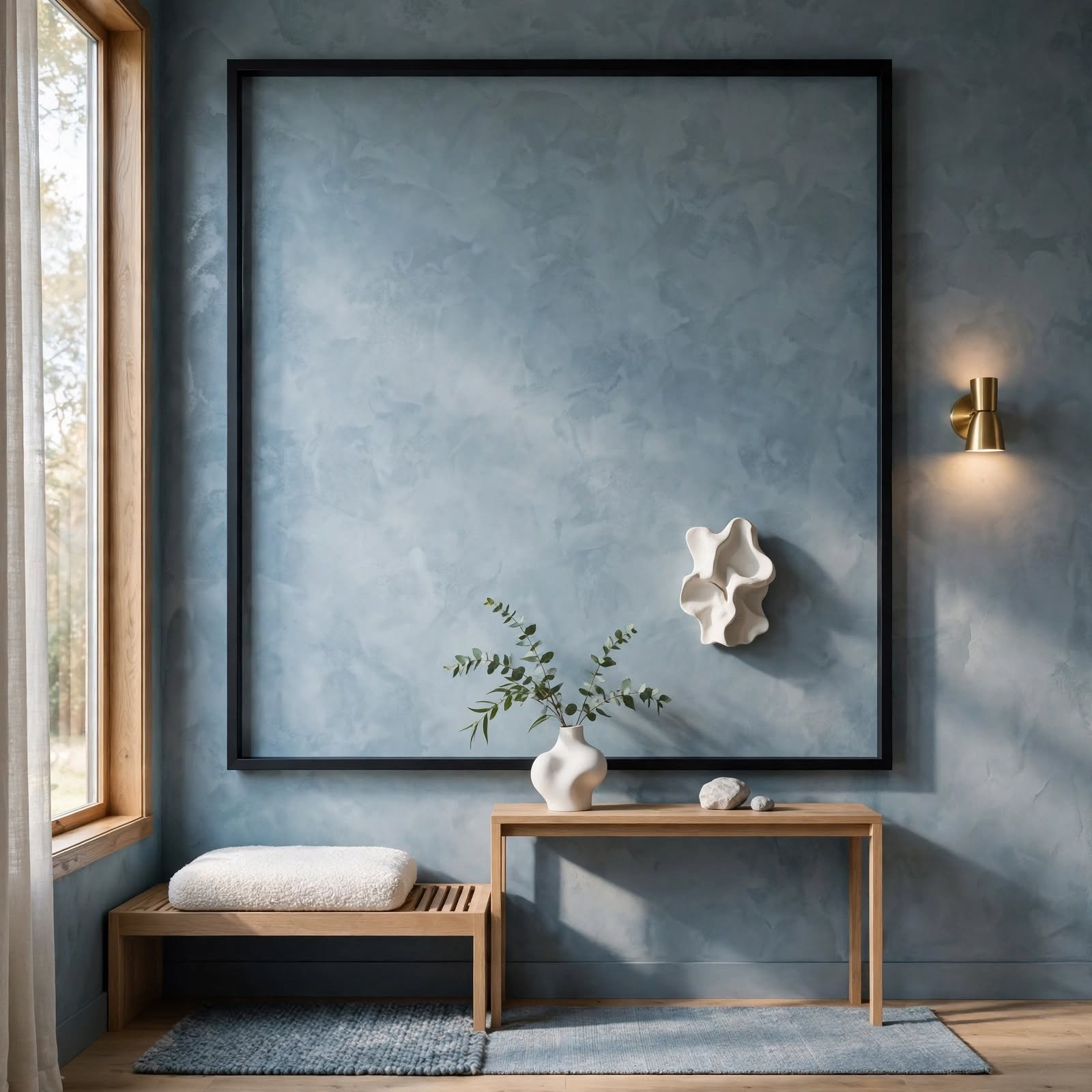 13. Framed Negative Space Trick for Wall Decor Design