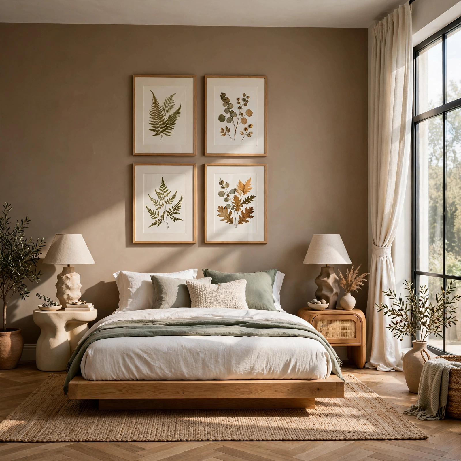 11. Framed Pressed Botanicals for Wall Decor Bedroom