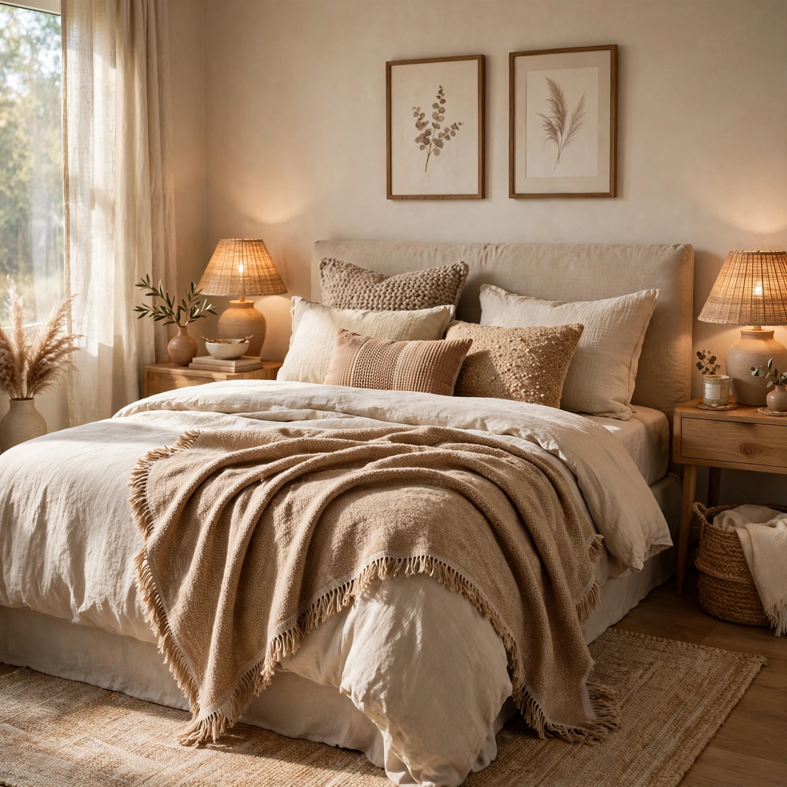 9. Fringe Trim Throw for Room Decor Bedroom