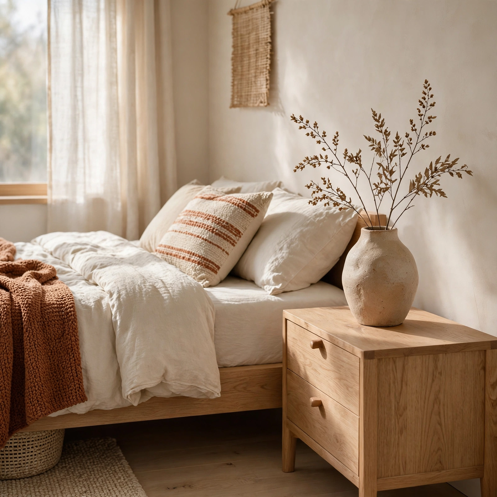 5. Handcrafted Ceramic Vase for Japandi Bedroom