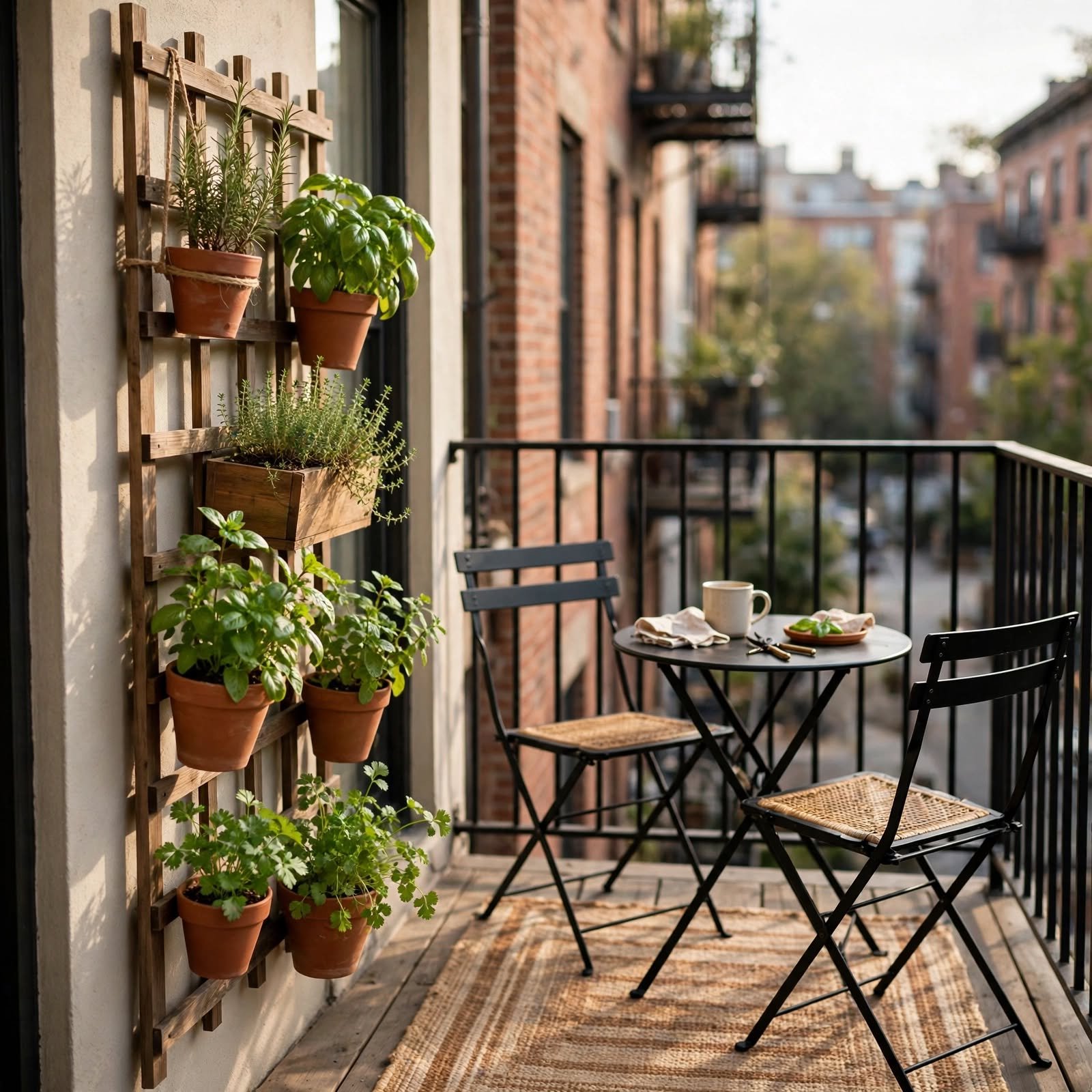 11. Herb Garden Trellis for Balcony Ideas Apartment