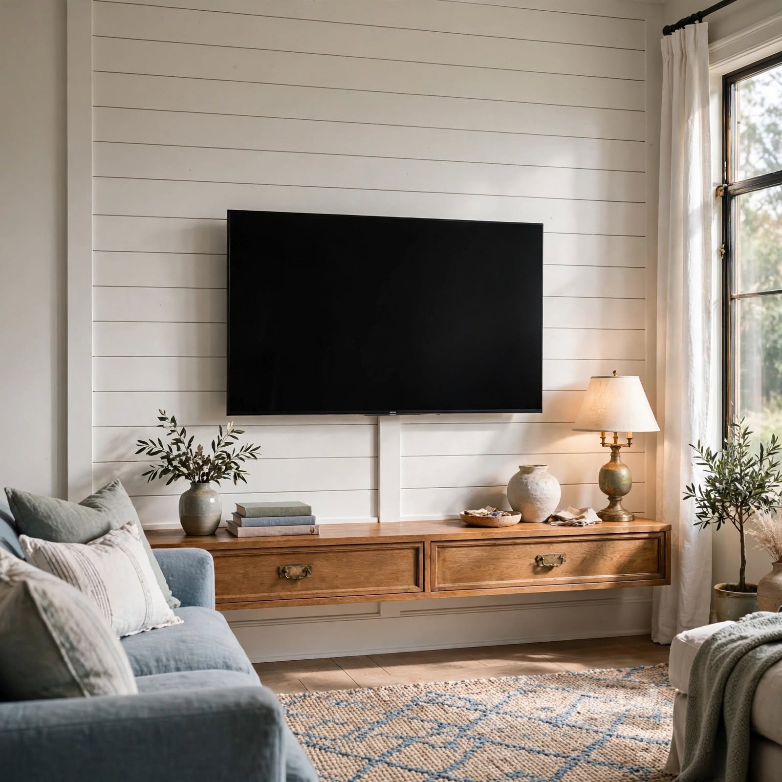 7. Hidden Cable Cover Channel for TV Wall Decor