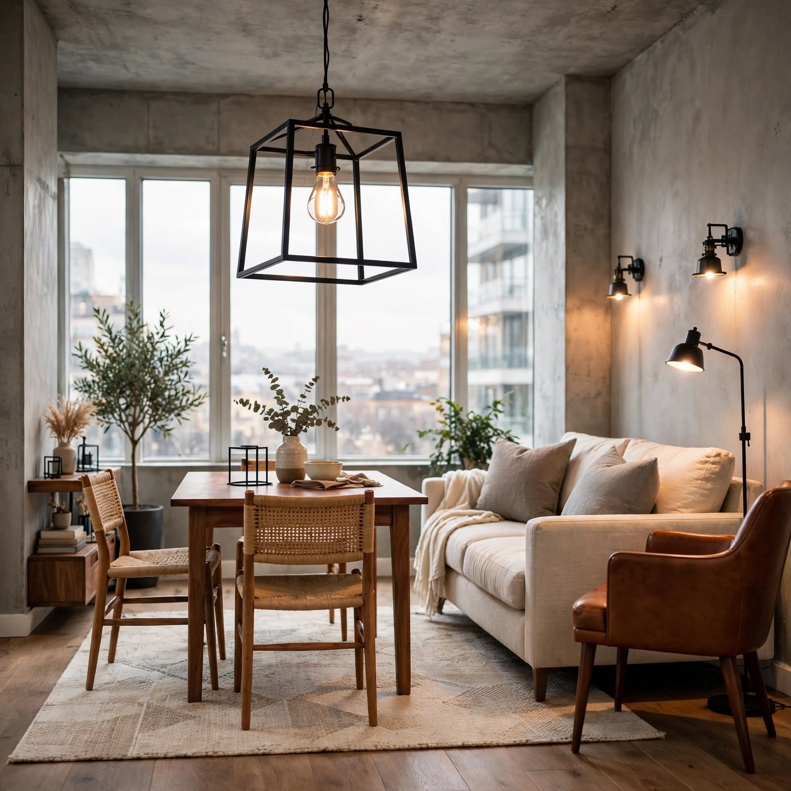 5. Industrial Loft Lighting for Apartment Aesthetic