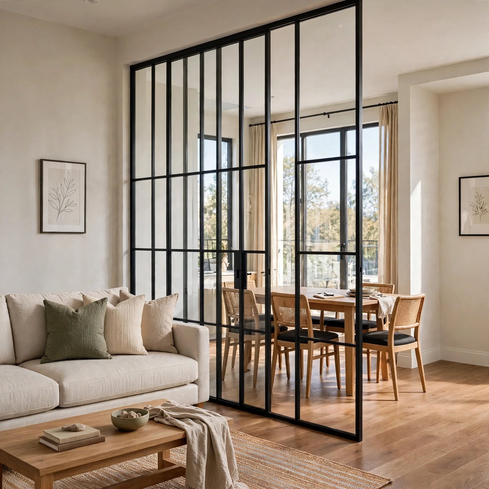 5. Interior Glass Partition for Apartment Interior