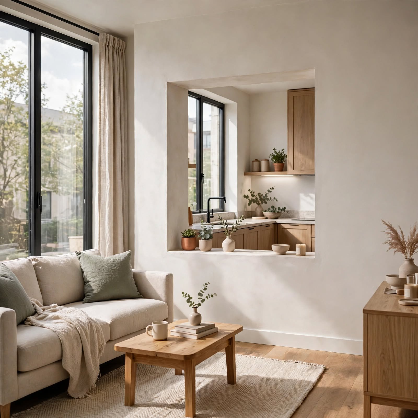 13. Interior Window Cutout for Apartment Interior
