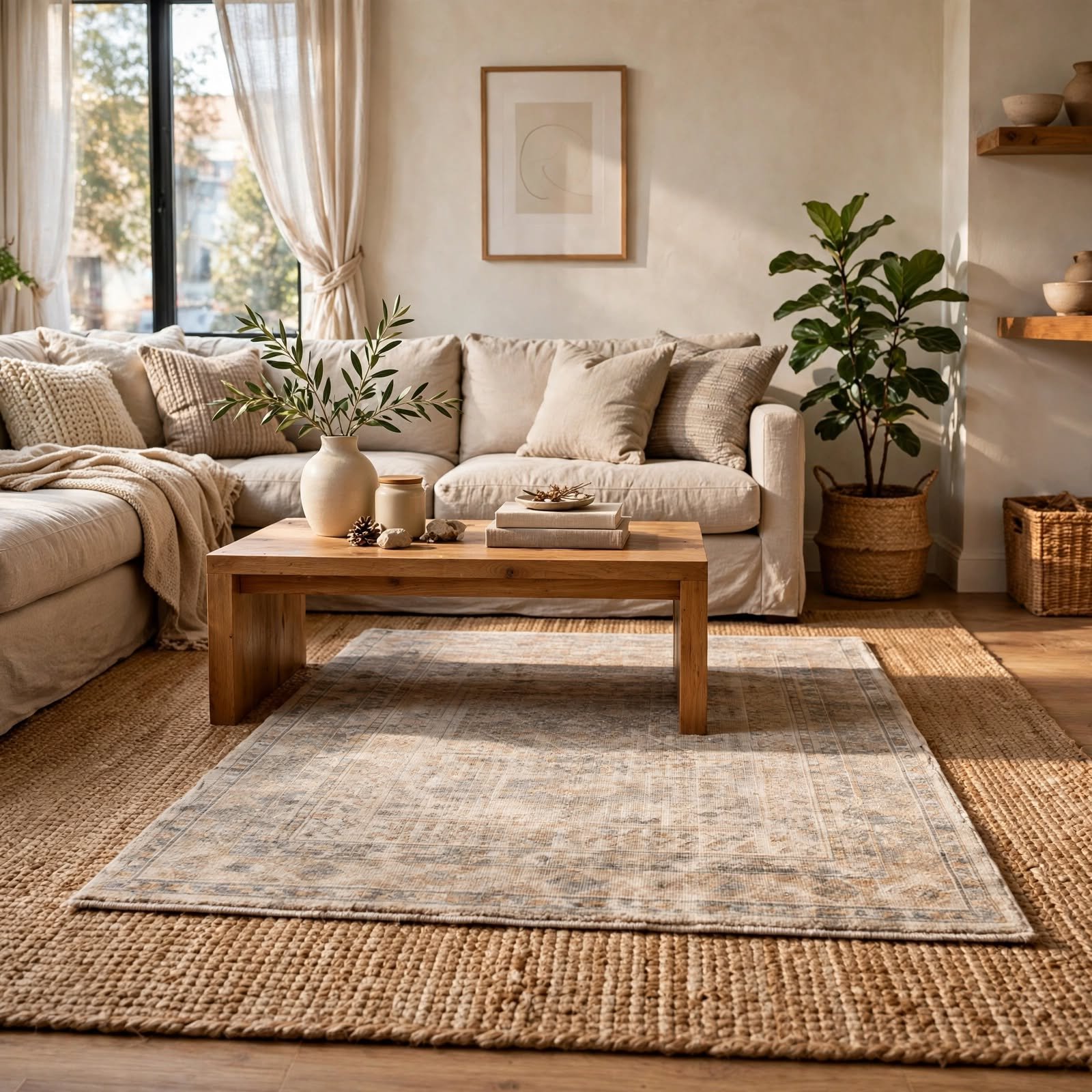 3. Layered Rug Technique for Apartment Decor Inspiration