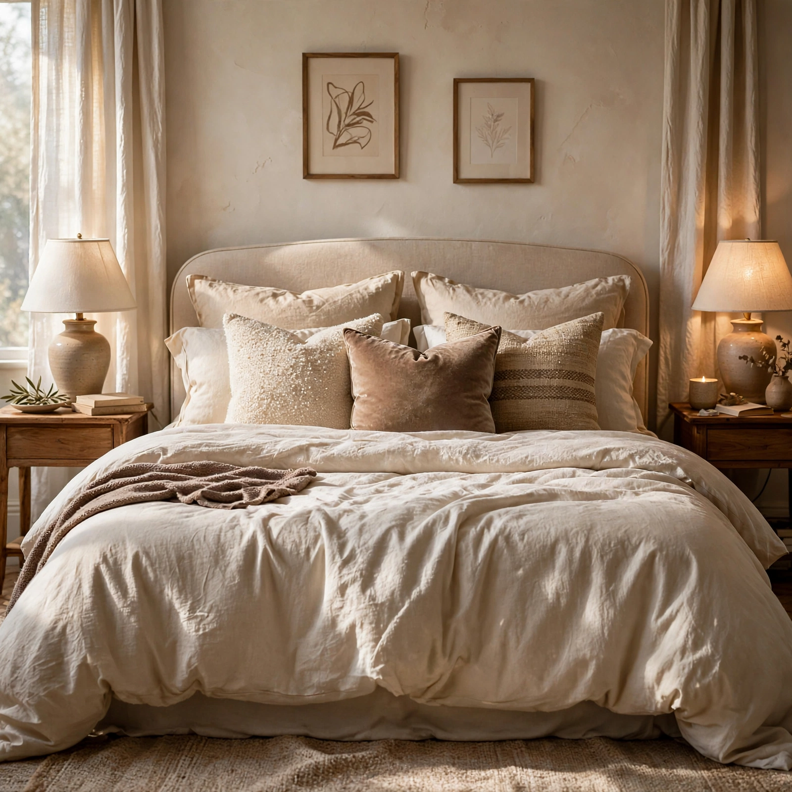 Layered Throw Pillows