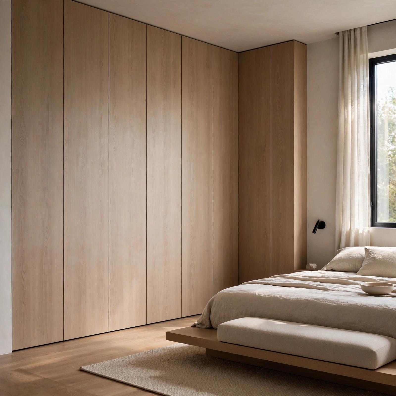 4. Minimalist Slab Wardrobe for Modern Bedroom