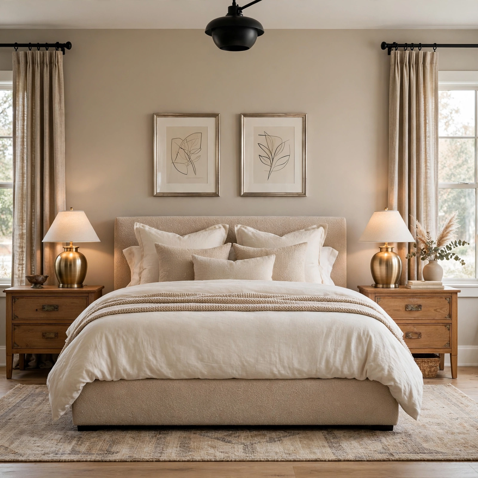 14. Mixed Metal Finish Scheme for Bedroom Design Ideas