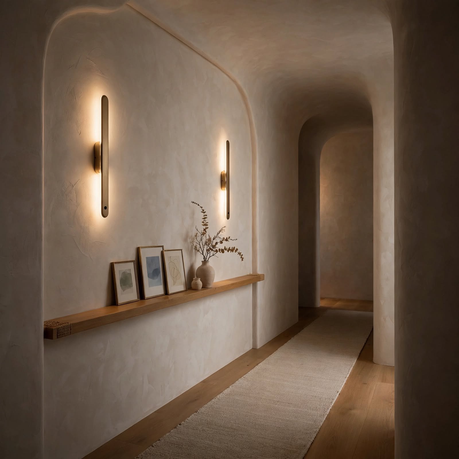 11. Motion-Sensor Night Light Sconces for Hallway Wall Decor Ideas