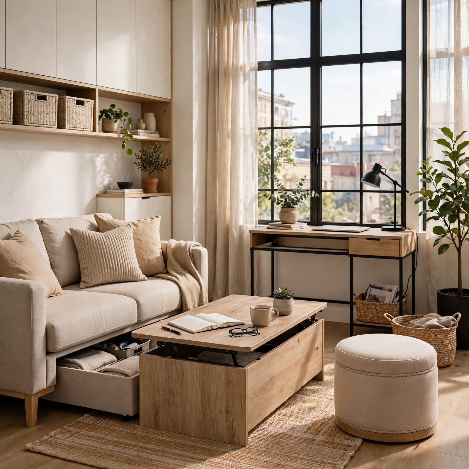 1. Multi-Functional Furniture for Apartment