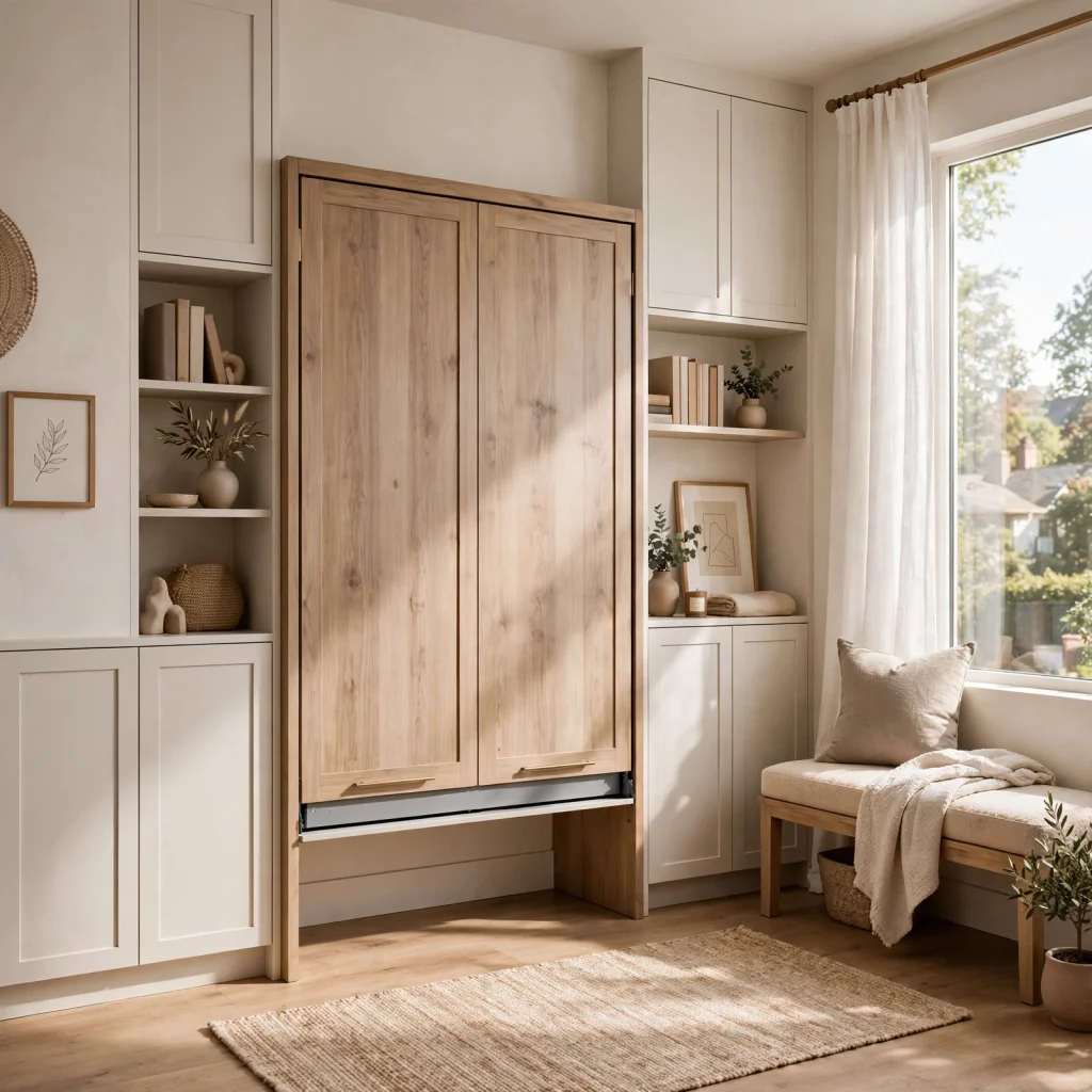 Murphy Bed Frame for Small Bedroom