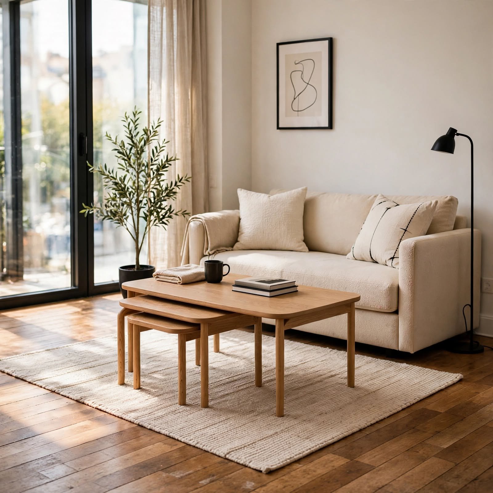 11. Nesting Furniture Set for Studio Apartment Ideas