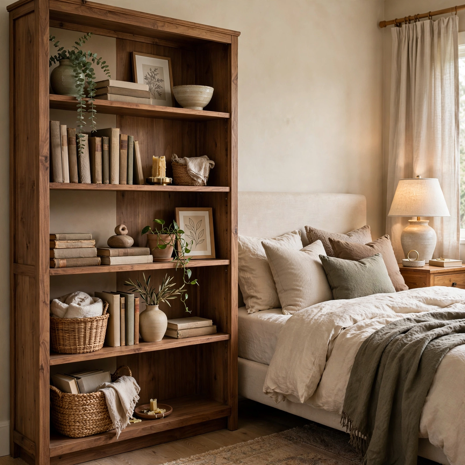 Open Bookshelf Styling