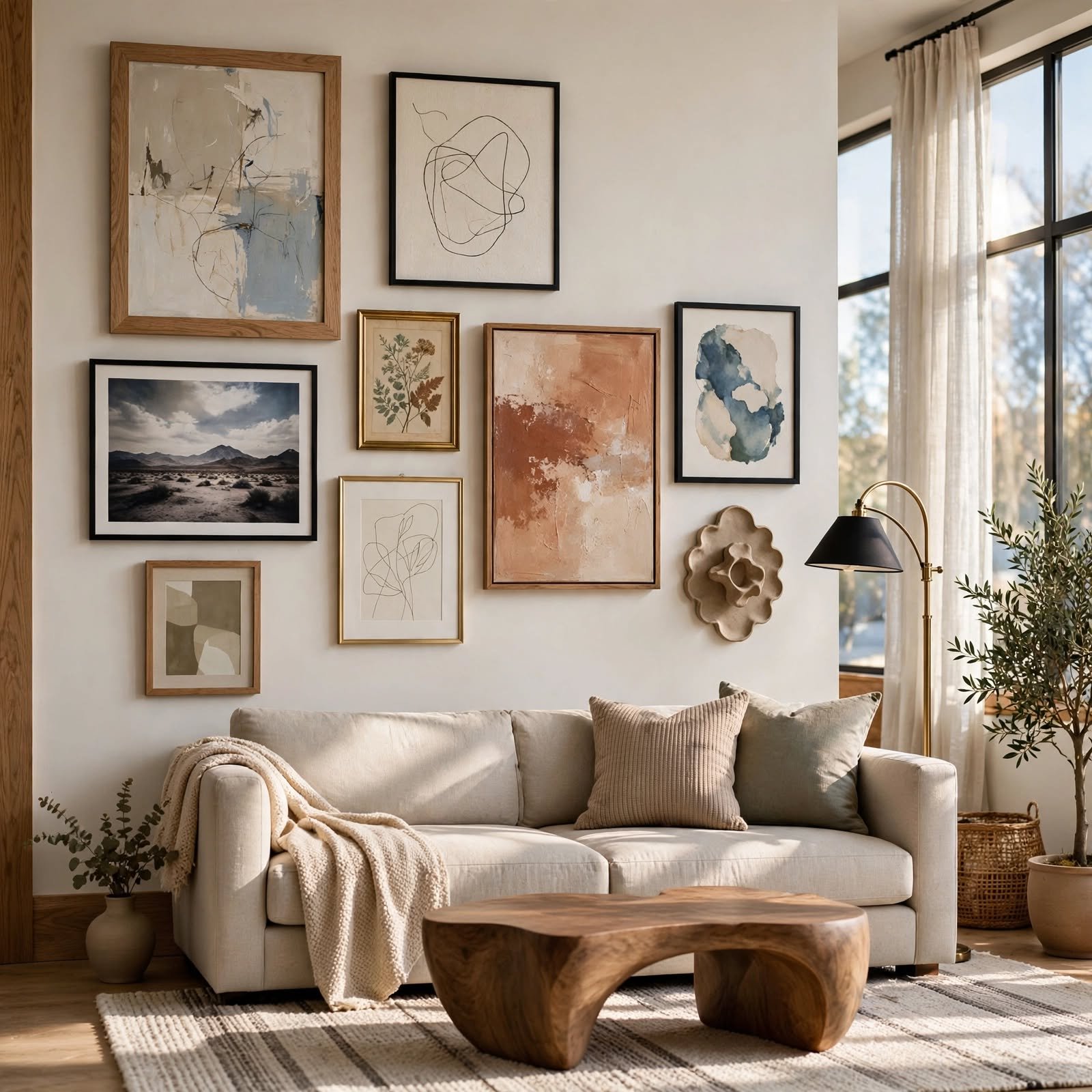 15. Personal Art Collection Display for Apartment Inspiration