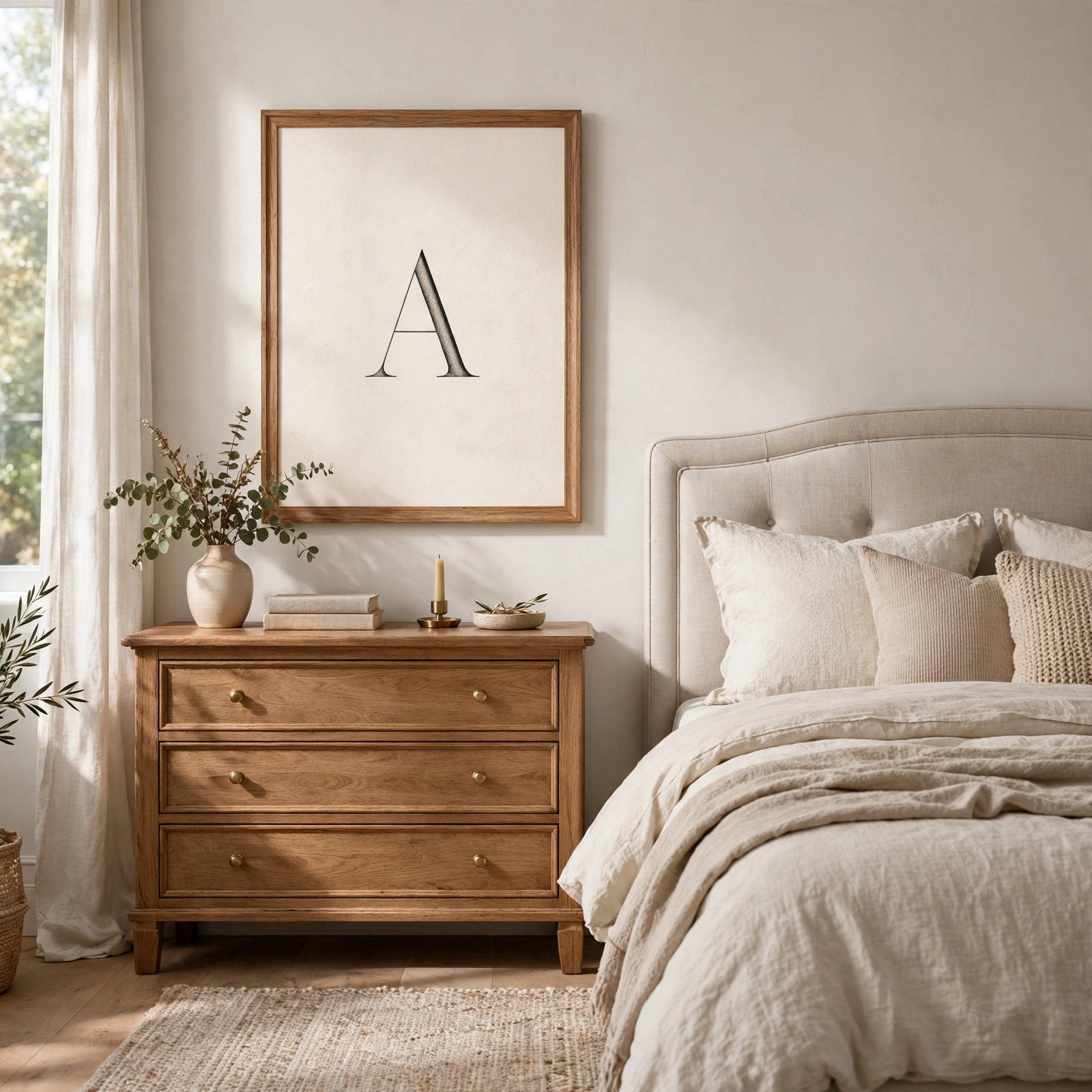 15. Personalized Monogram Art for Room Decor Ideas Bedroom