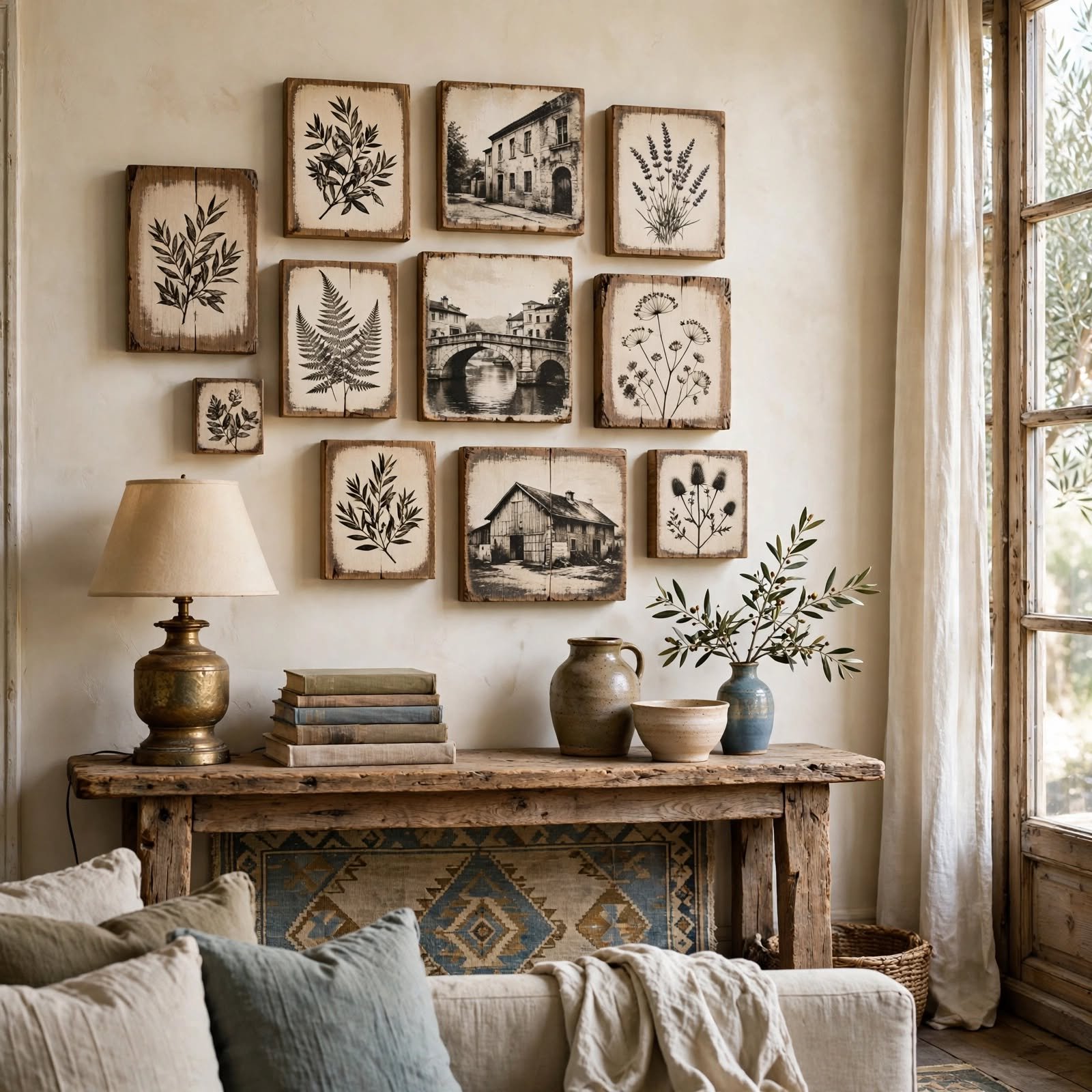 12. Photo Transfer Wood Block for DIY Wall Decor