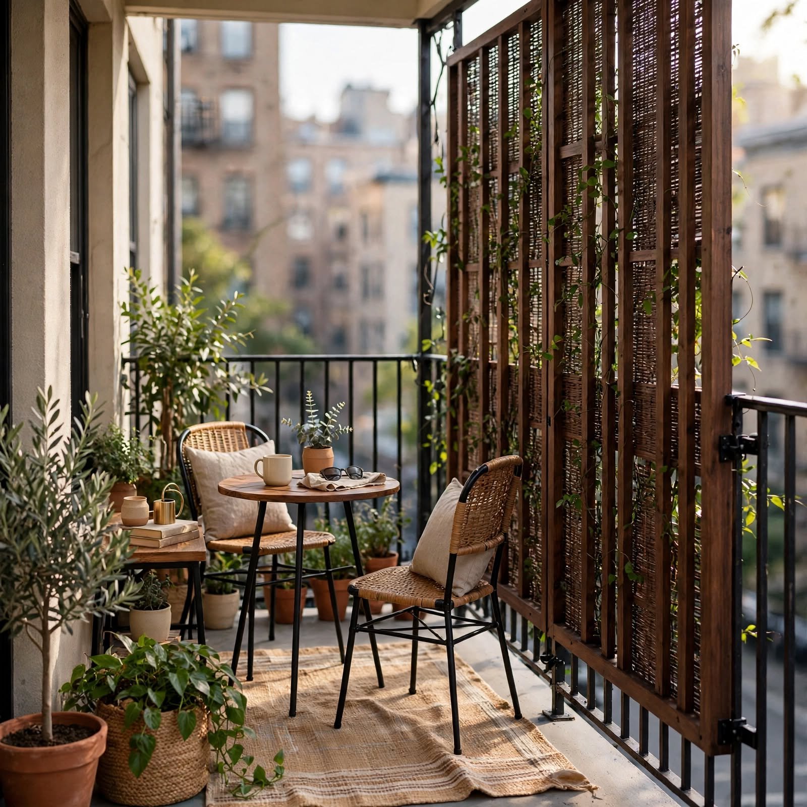 8. Privacy Screen Panel for Balcony Ideas Apartment
