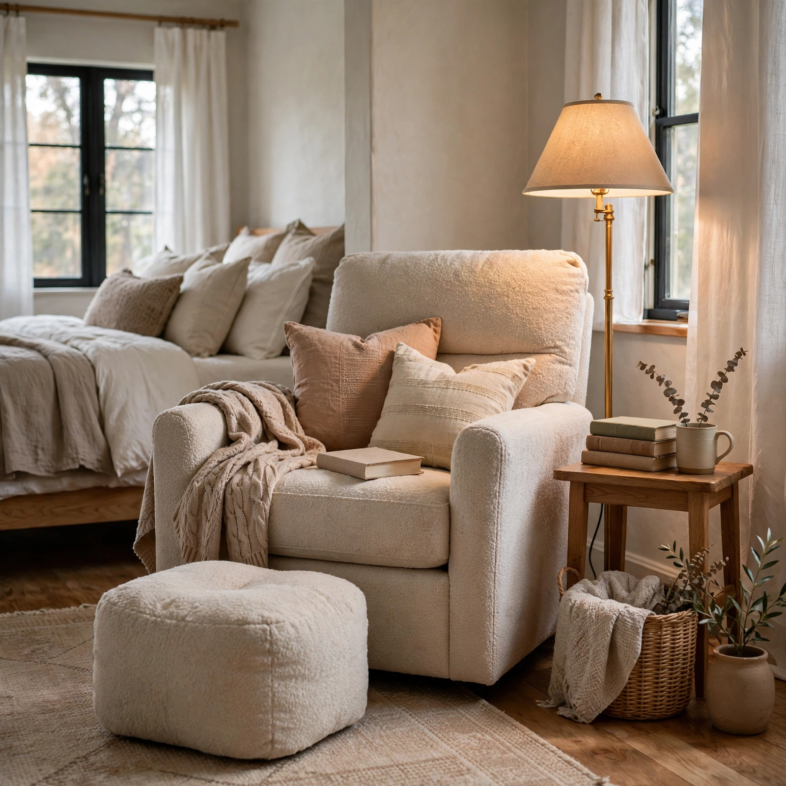 7. Reading Chair Nook for Cozy Bedroom