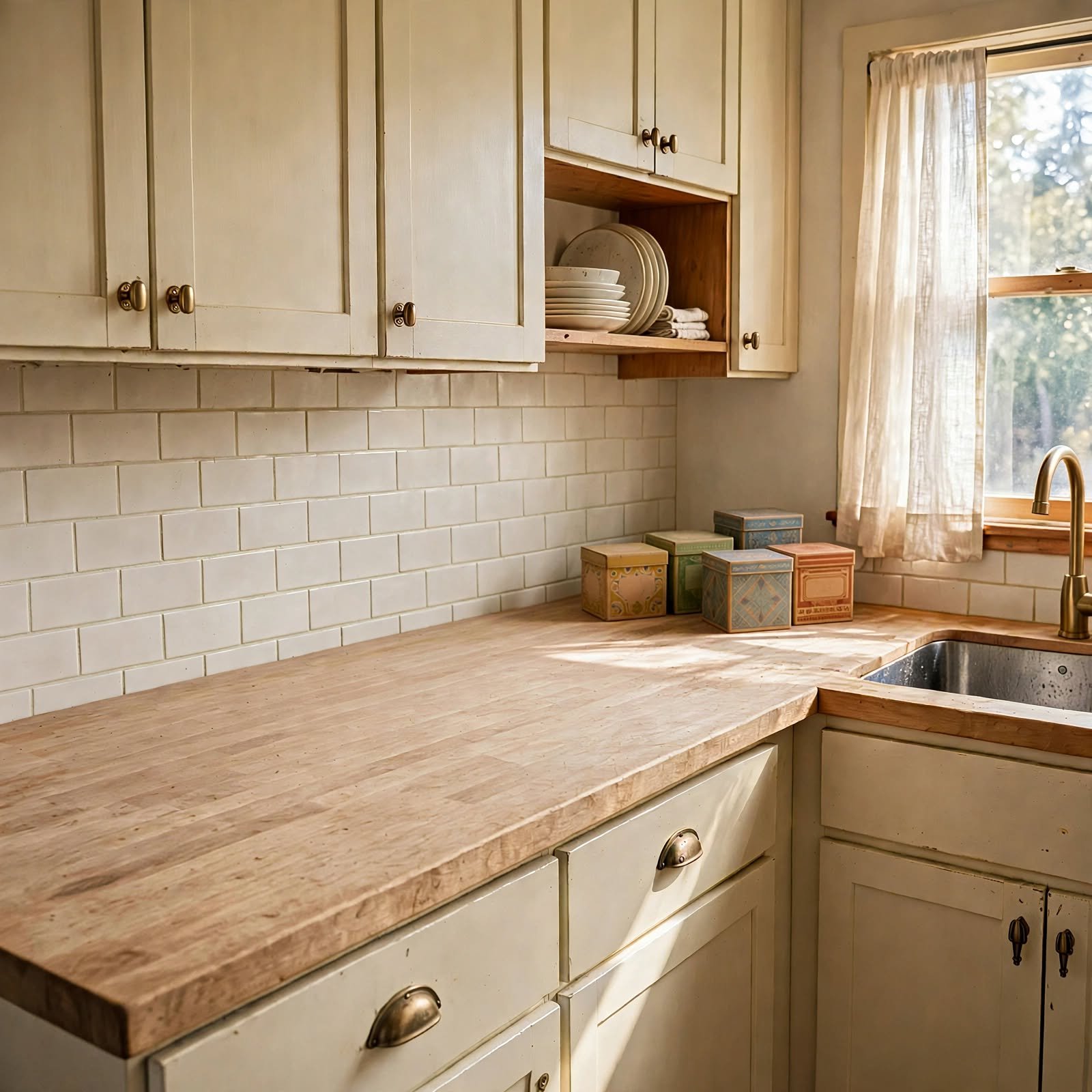 8. Retro Kitchen Textile for Apartment Aesthetic Ideas