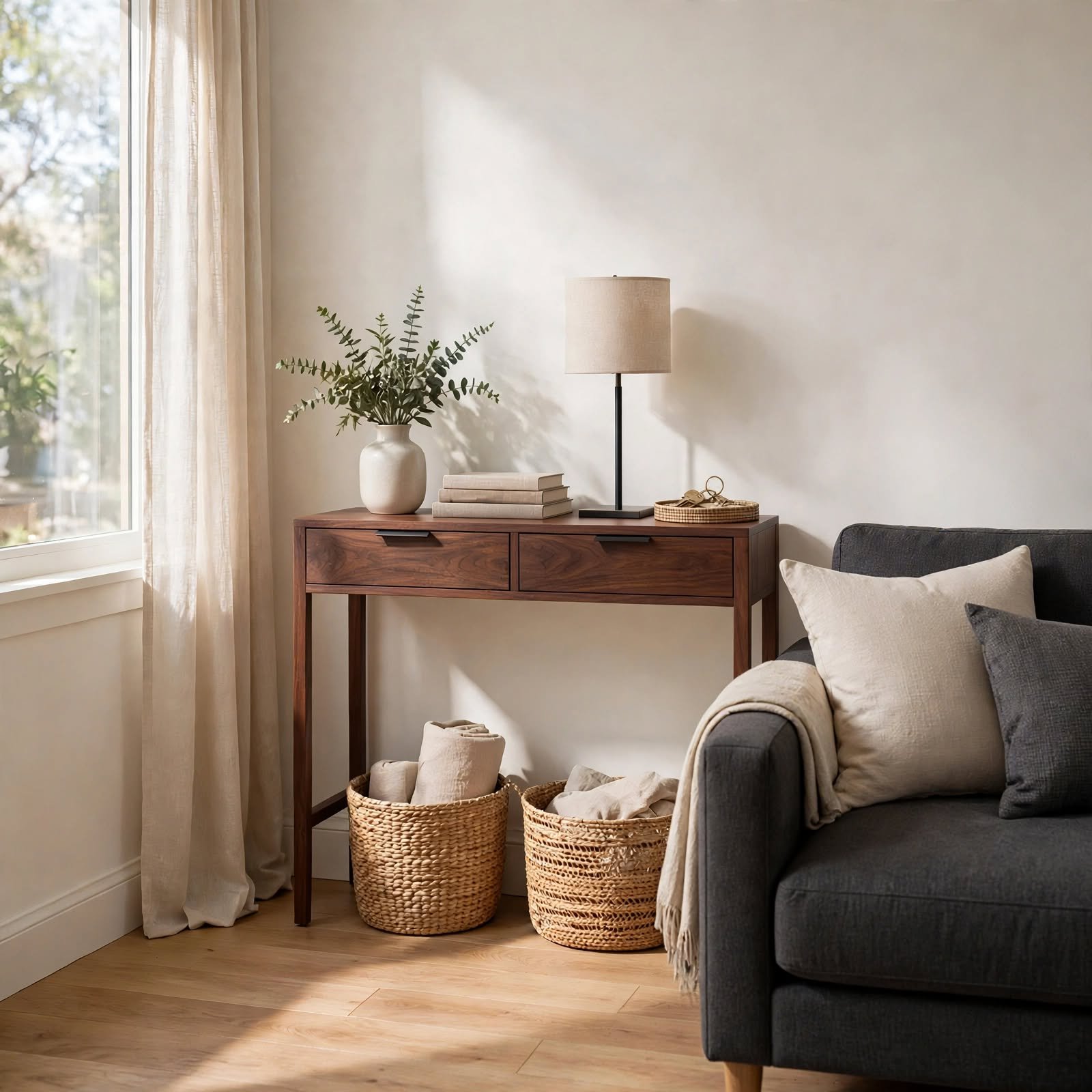 11. Slimline Console Table for Apartment