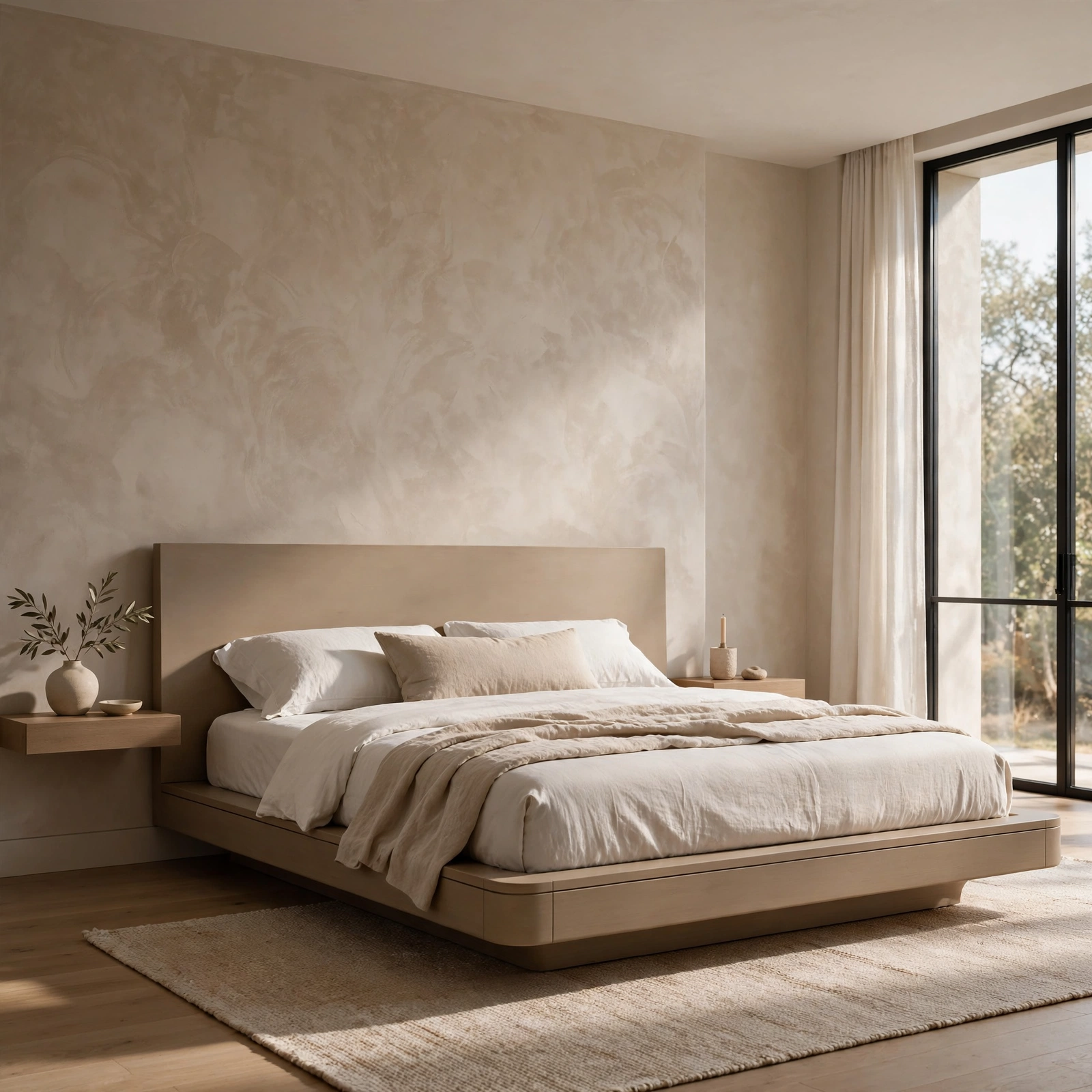 1. Streamlined Platform Bed for Modern Bedroom